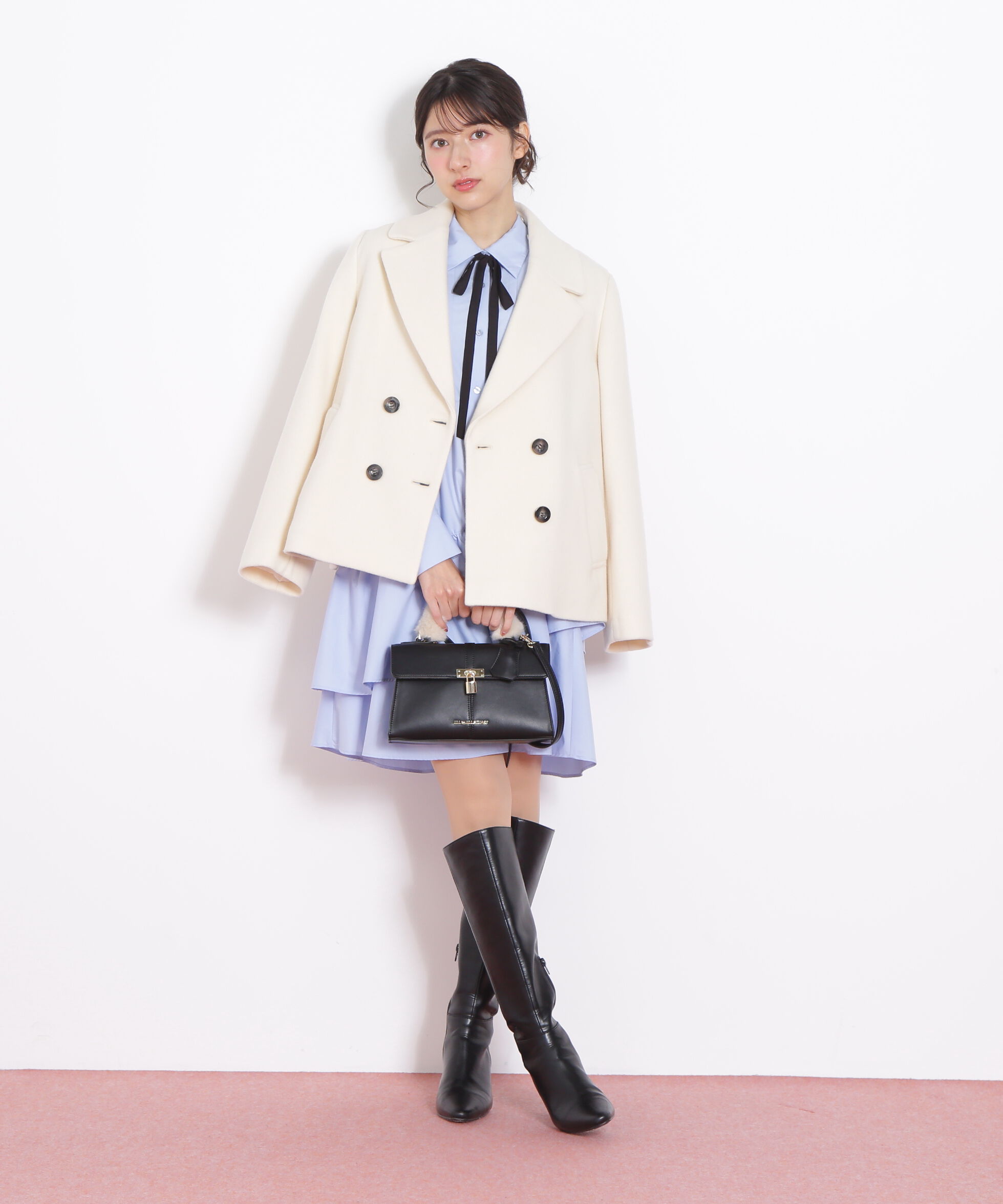  「フェイクファー衿付ジャケット」|その他|