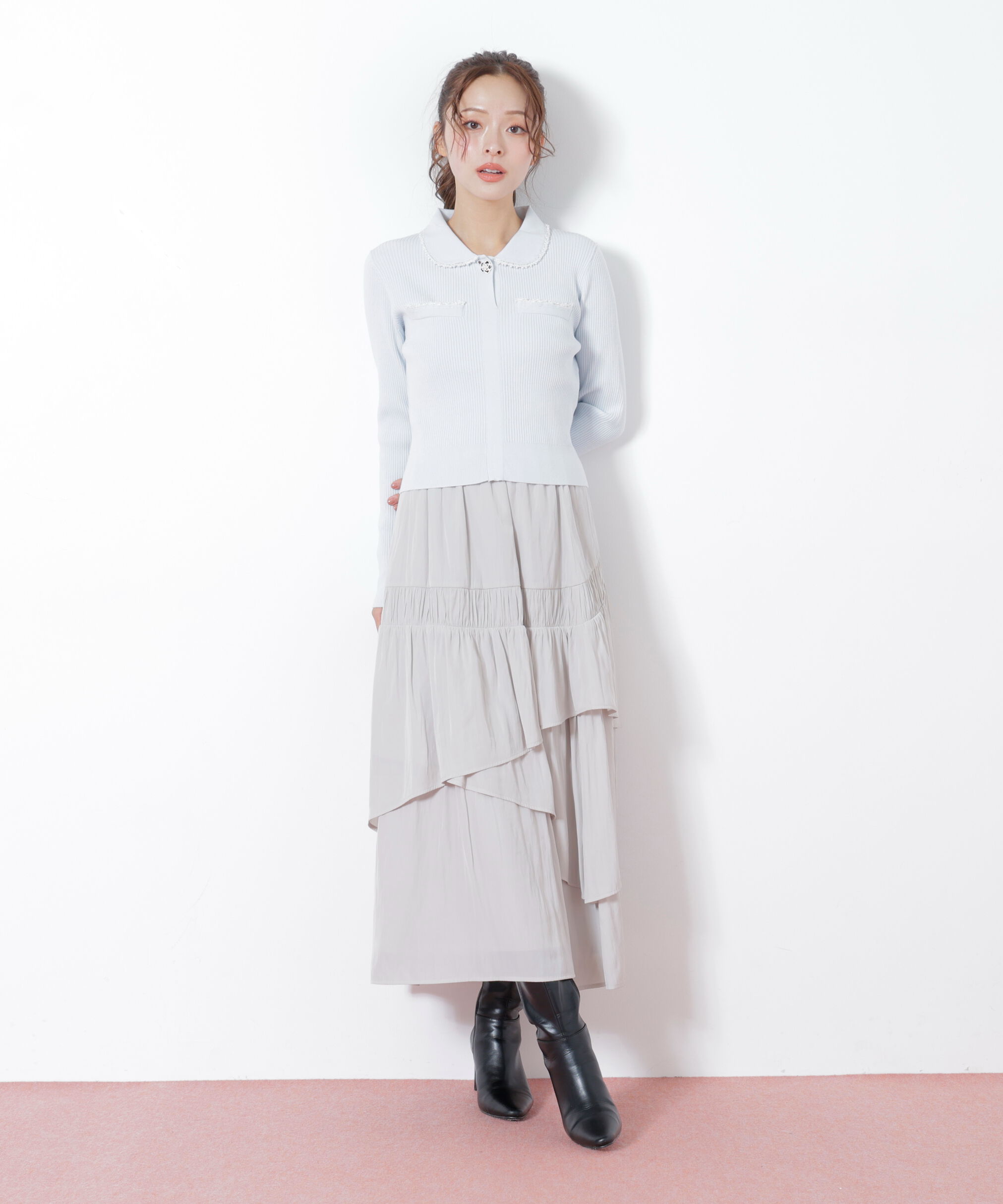  「パールブレードエリツキニット」|ニット・セーター|