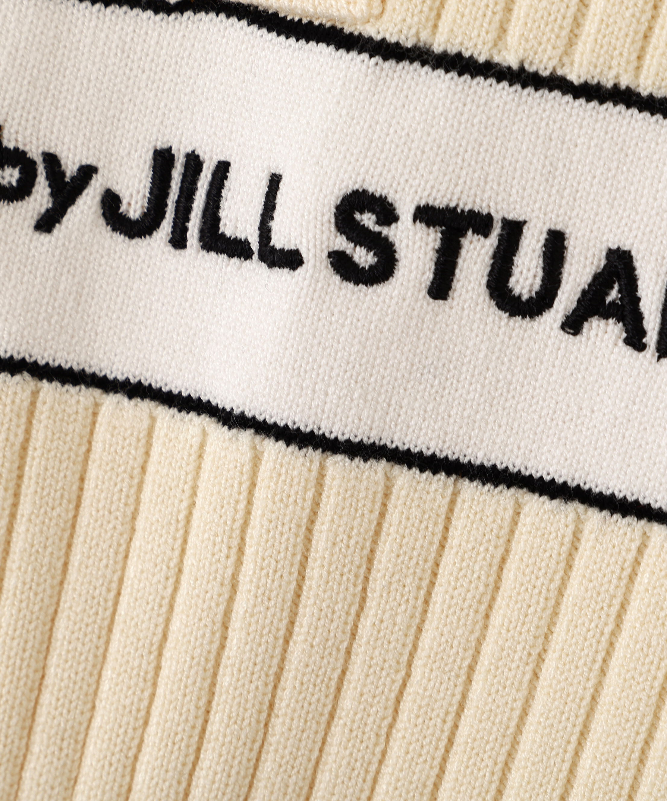  「ポロ襟配色ラインリブニット」|ニット・セーター|