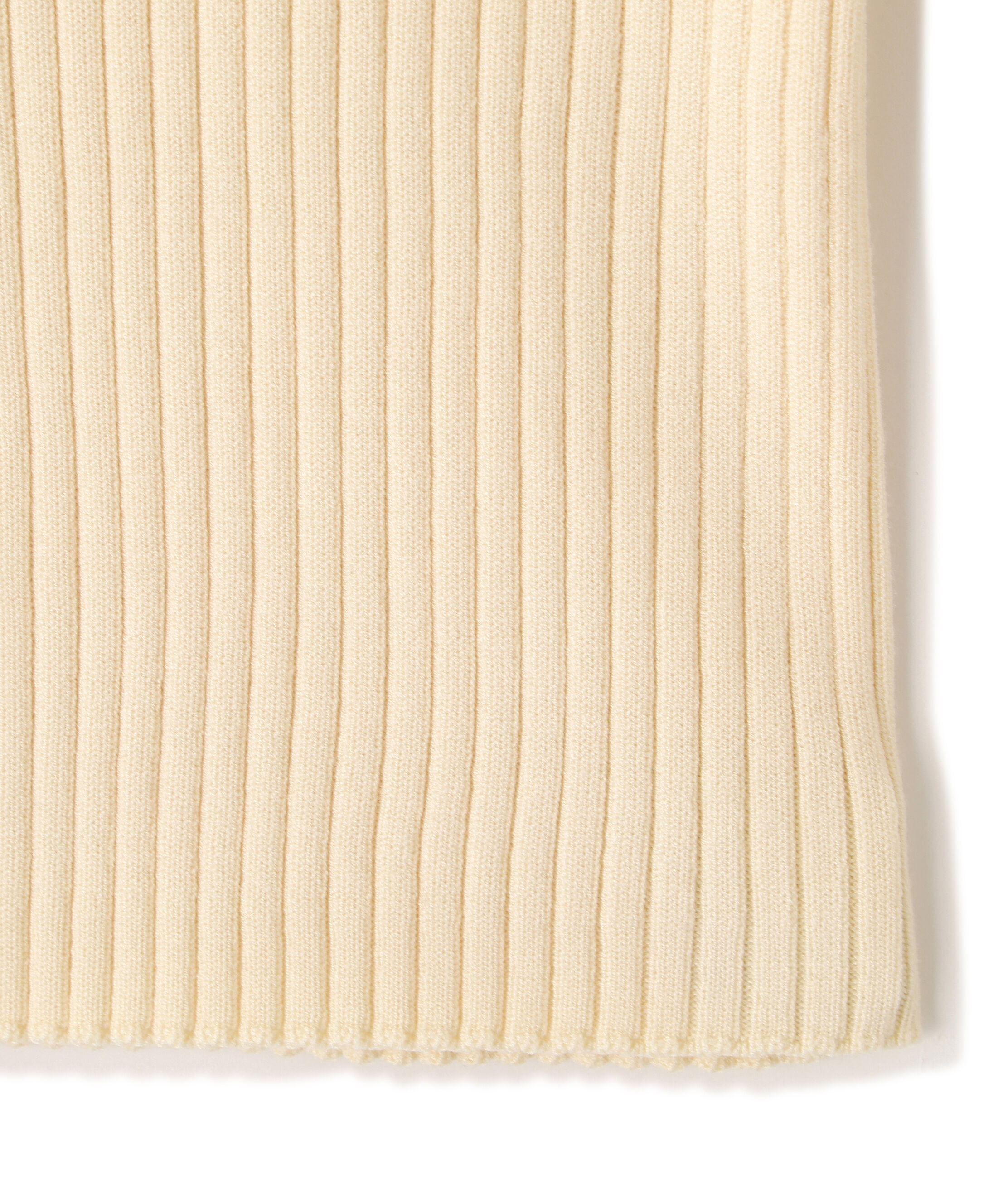  「ポロ襟配色ラインリブニット」|ニット・セーター|