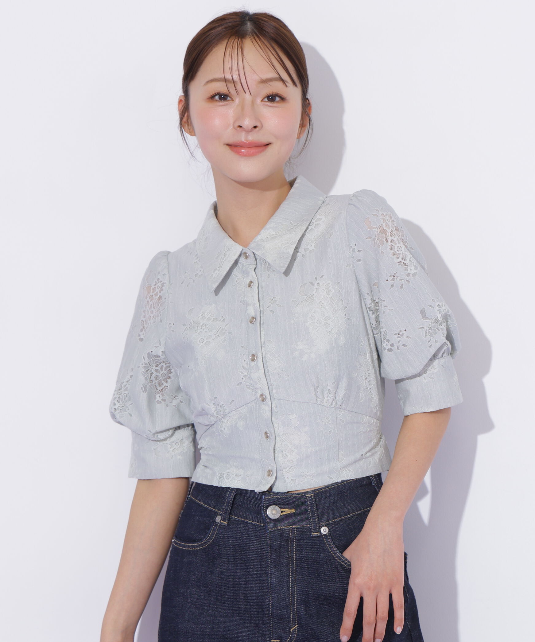  「ウエストビスチェデザインブラウス」|シャツ・ブラウス|