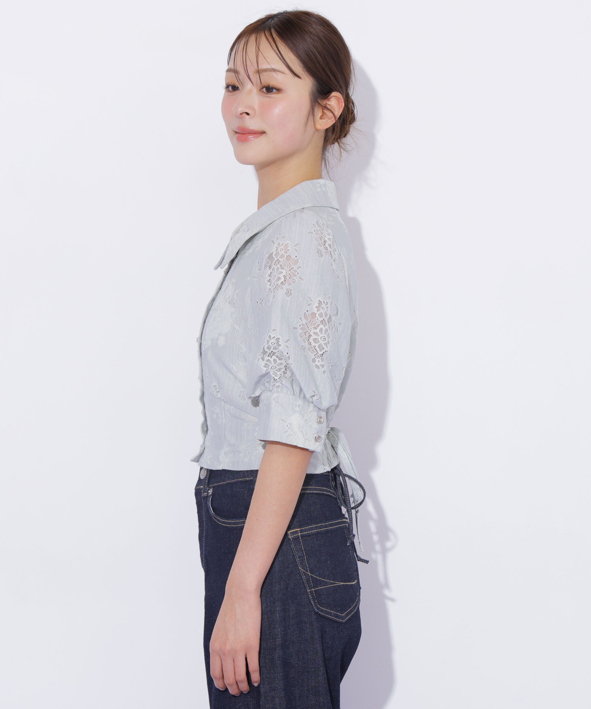  「ウエストビスチェデザインブラウス」|シャツ・ブラウス|