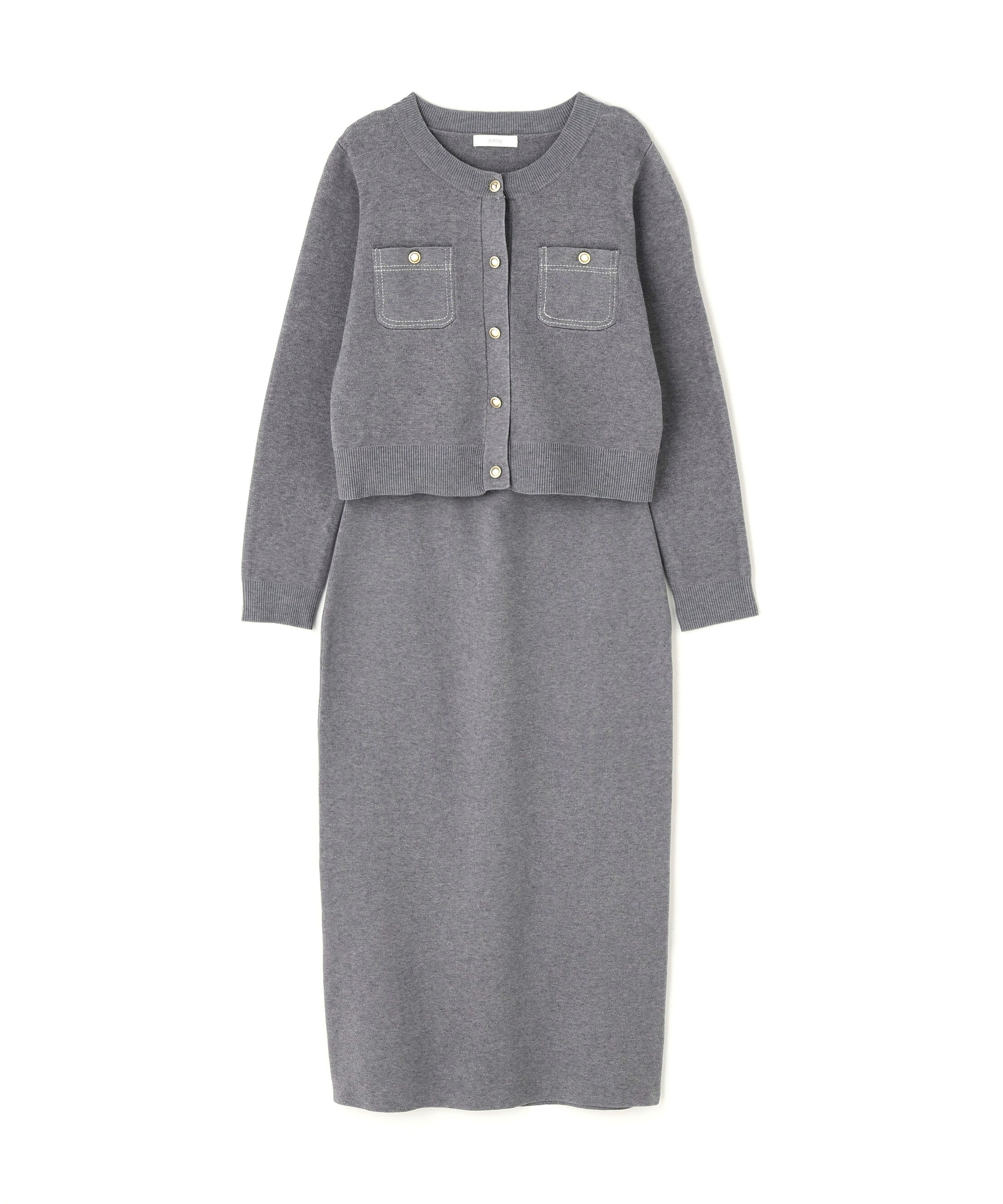 PROPORTION BODY DRESSING「ステッチニットSETUP 25AW」|ワンピース|