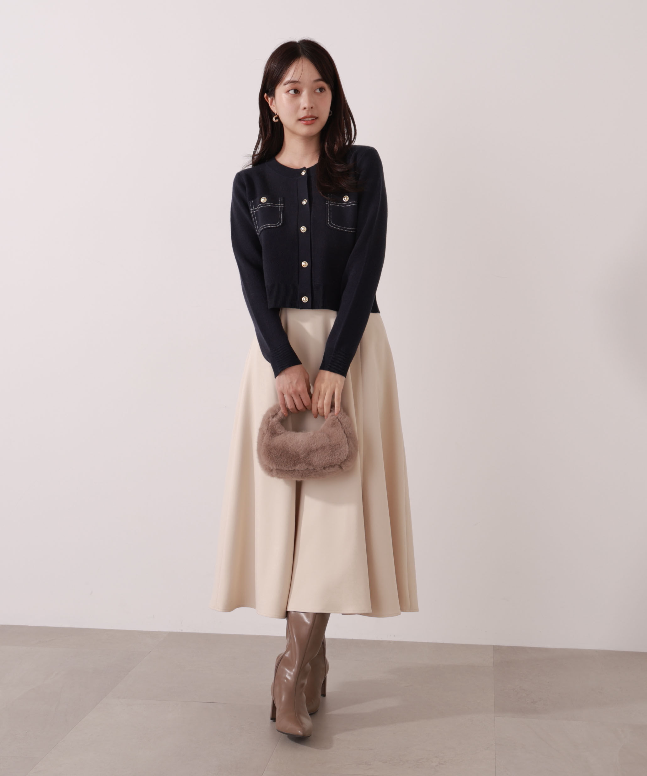 PROPORTION BODY DRESSING「ステッチニットSETUP 25AW」|ワンピース|
