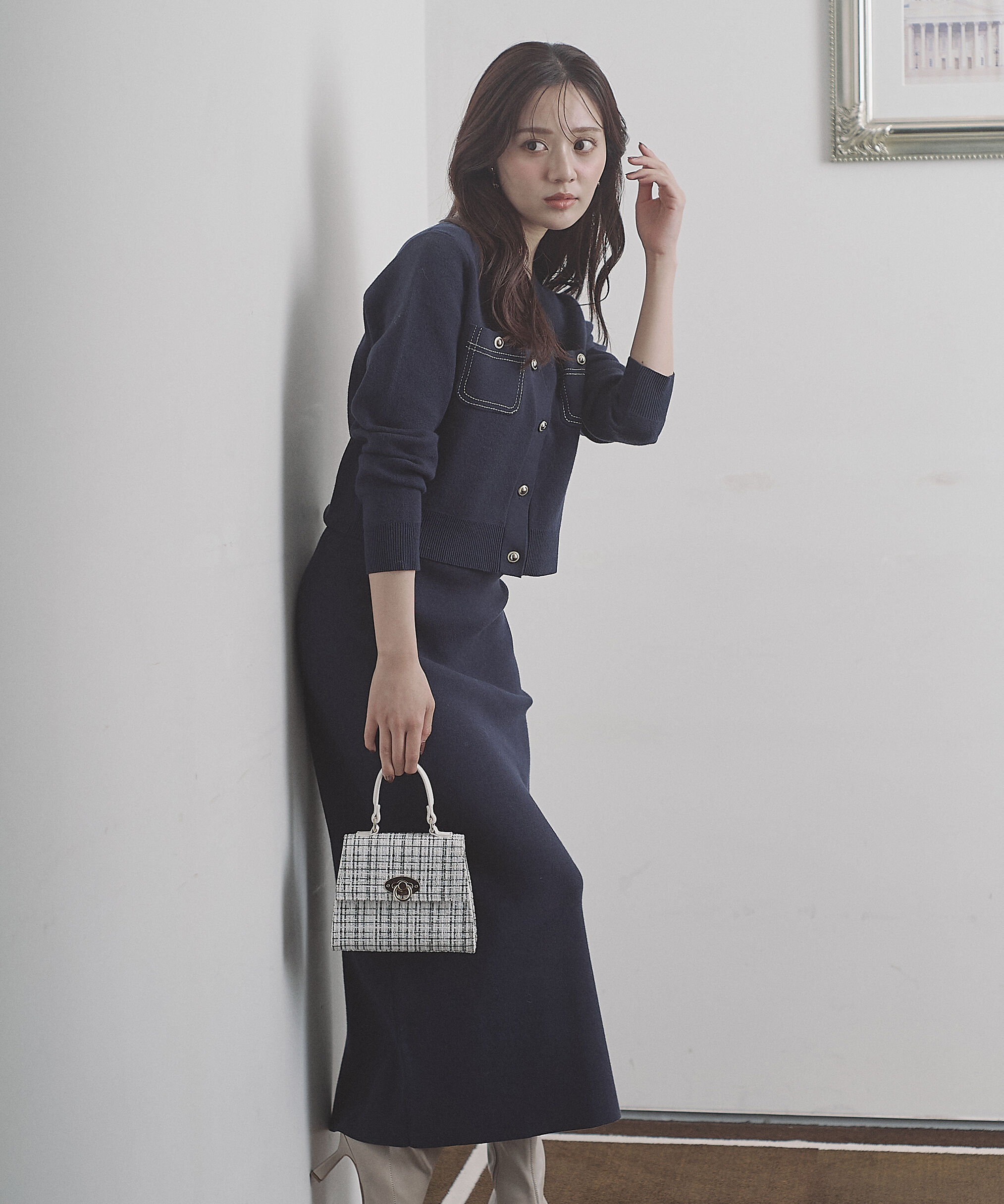 PROPORTION BODY DRESSING「ステッチニットSETUP 25AW」|ワンピース|