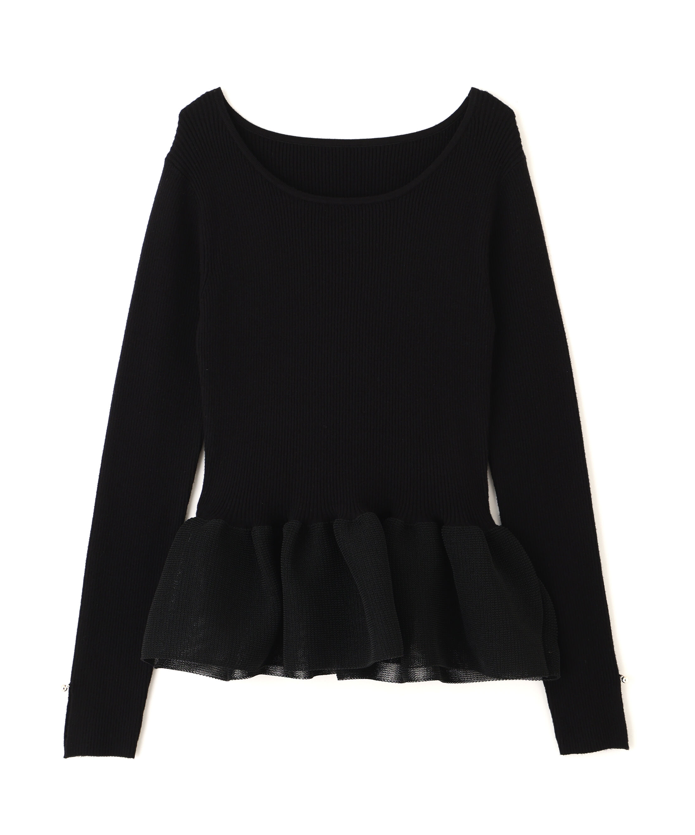 PROPORTION BODY DRESSING「＜ウォッシャブル＞ペプラムリブニット 25AW」|ニット・セーター|