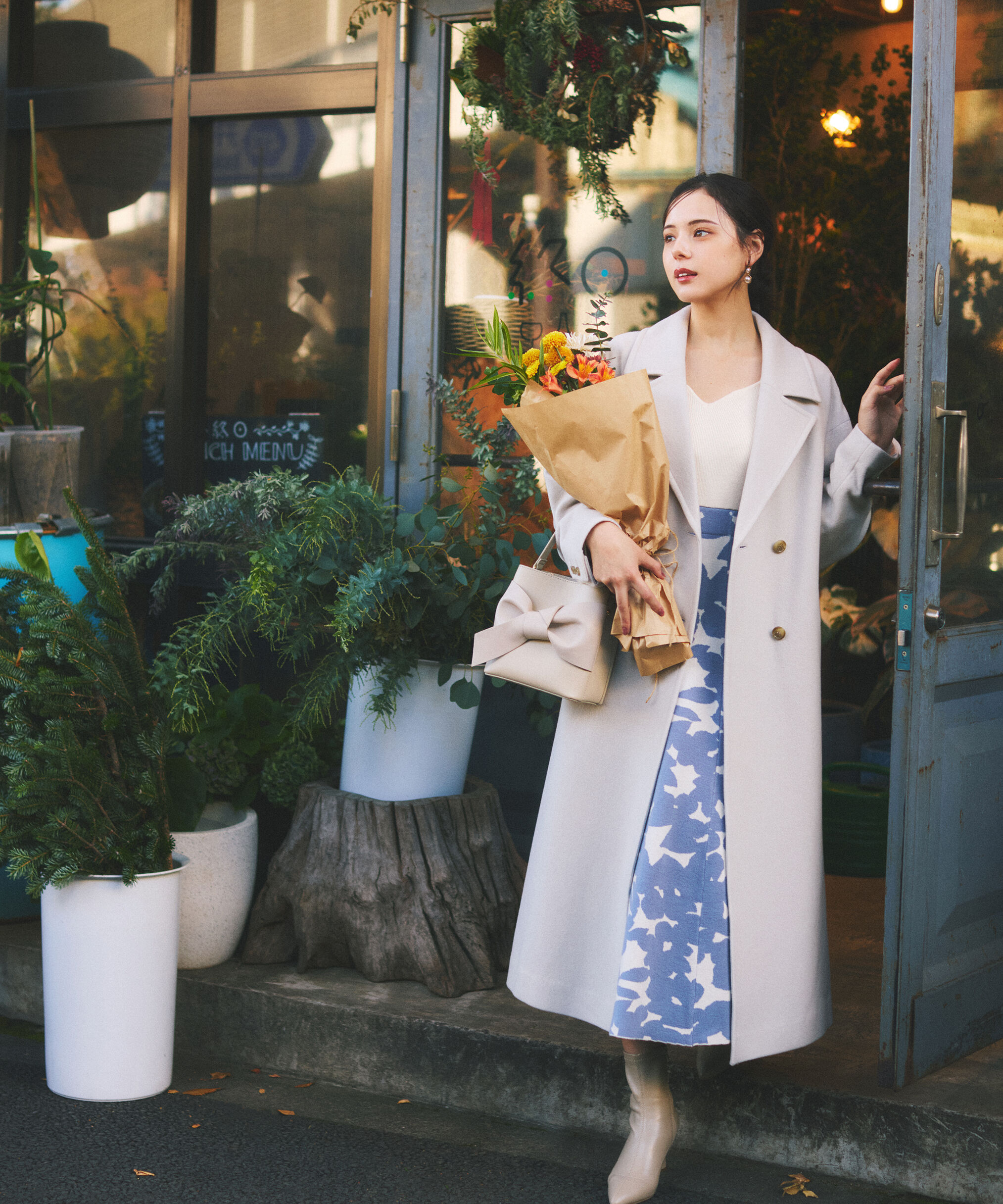 PROPORTION BODY DRESSING「ジャガードフラワーニットワンピース」|ワンピース|