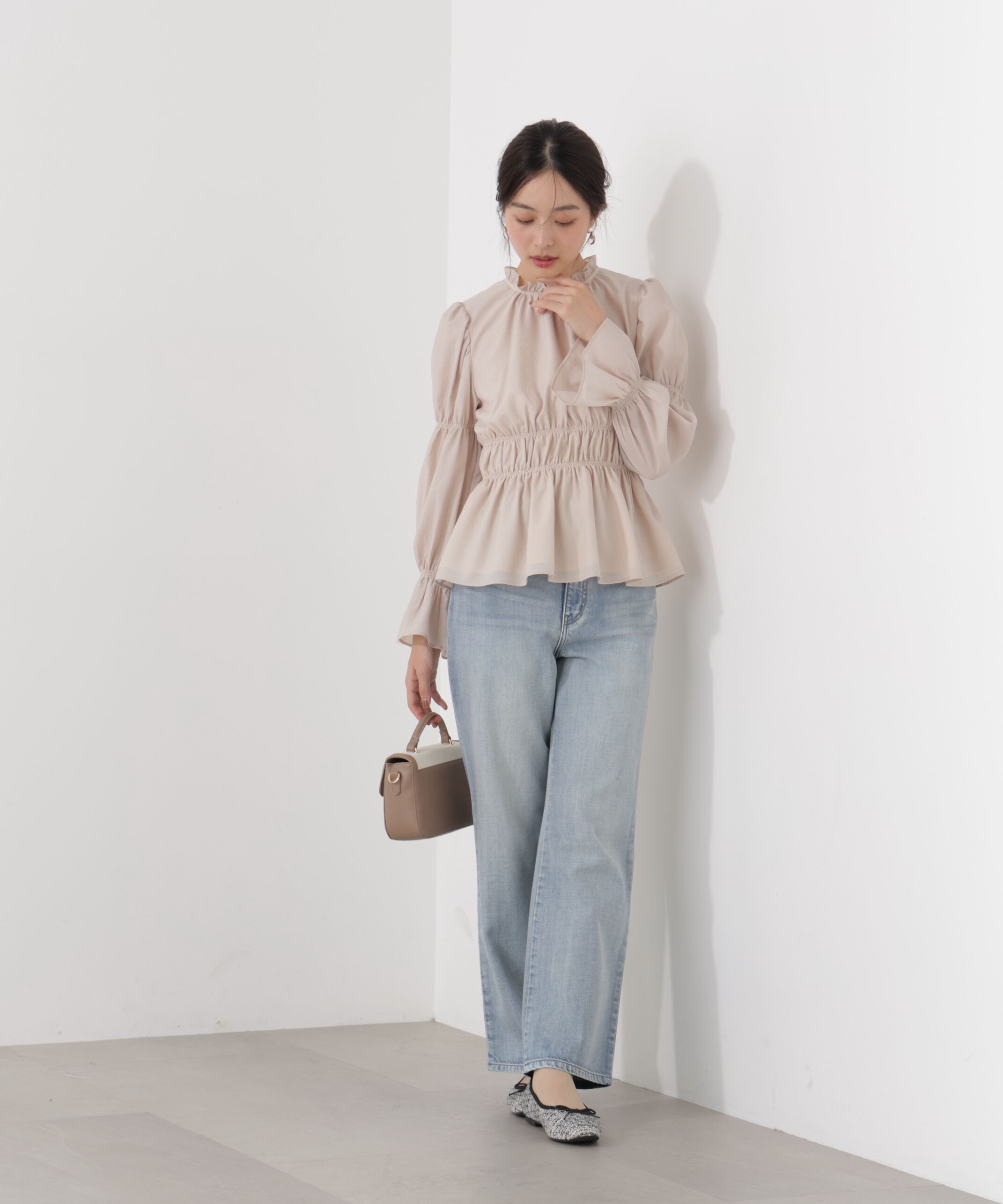 PROPORTION BODY DRESSING「ウエストシャーリングブラウス　26SS」|シャツ・ブラウス|