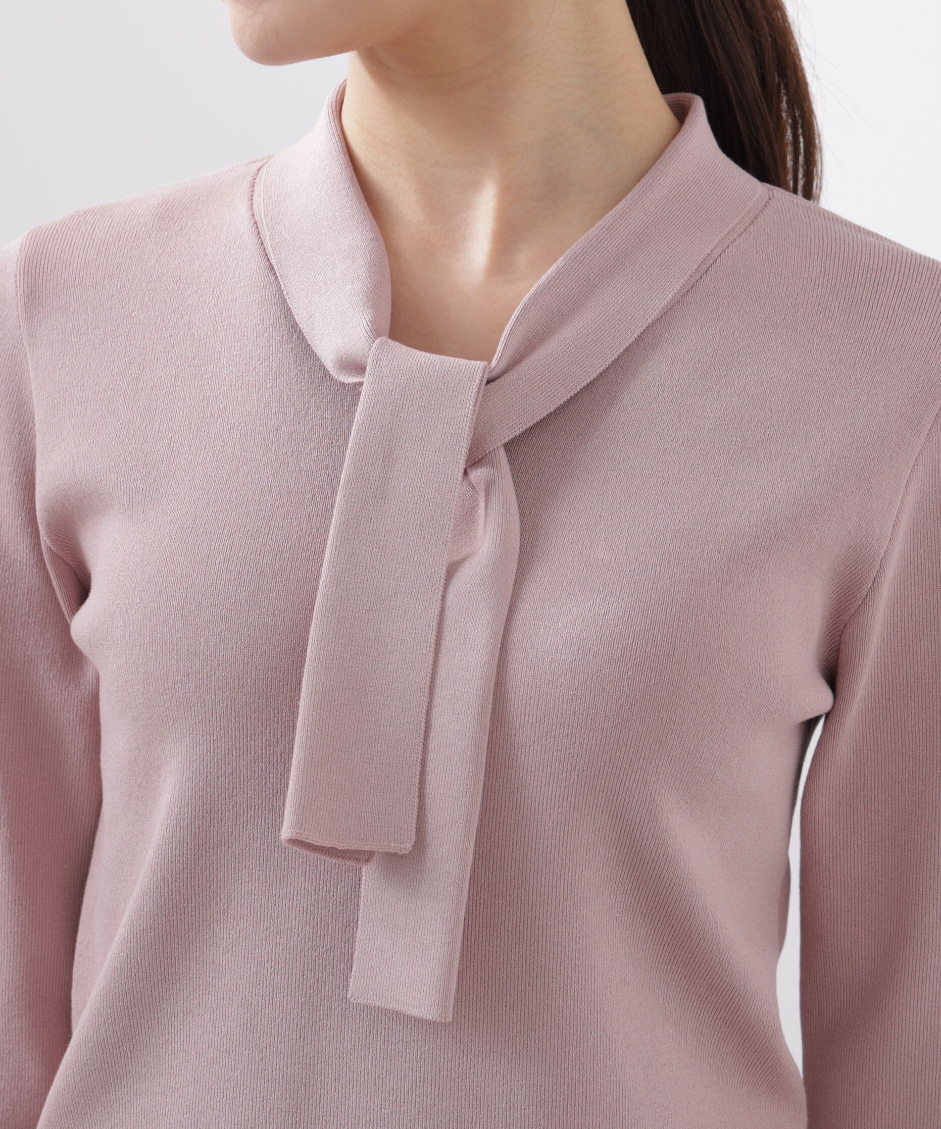 PROPORTION BODY DRESSING「パールリングボウタイニット　　26SS」|ニット・セーター|