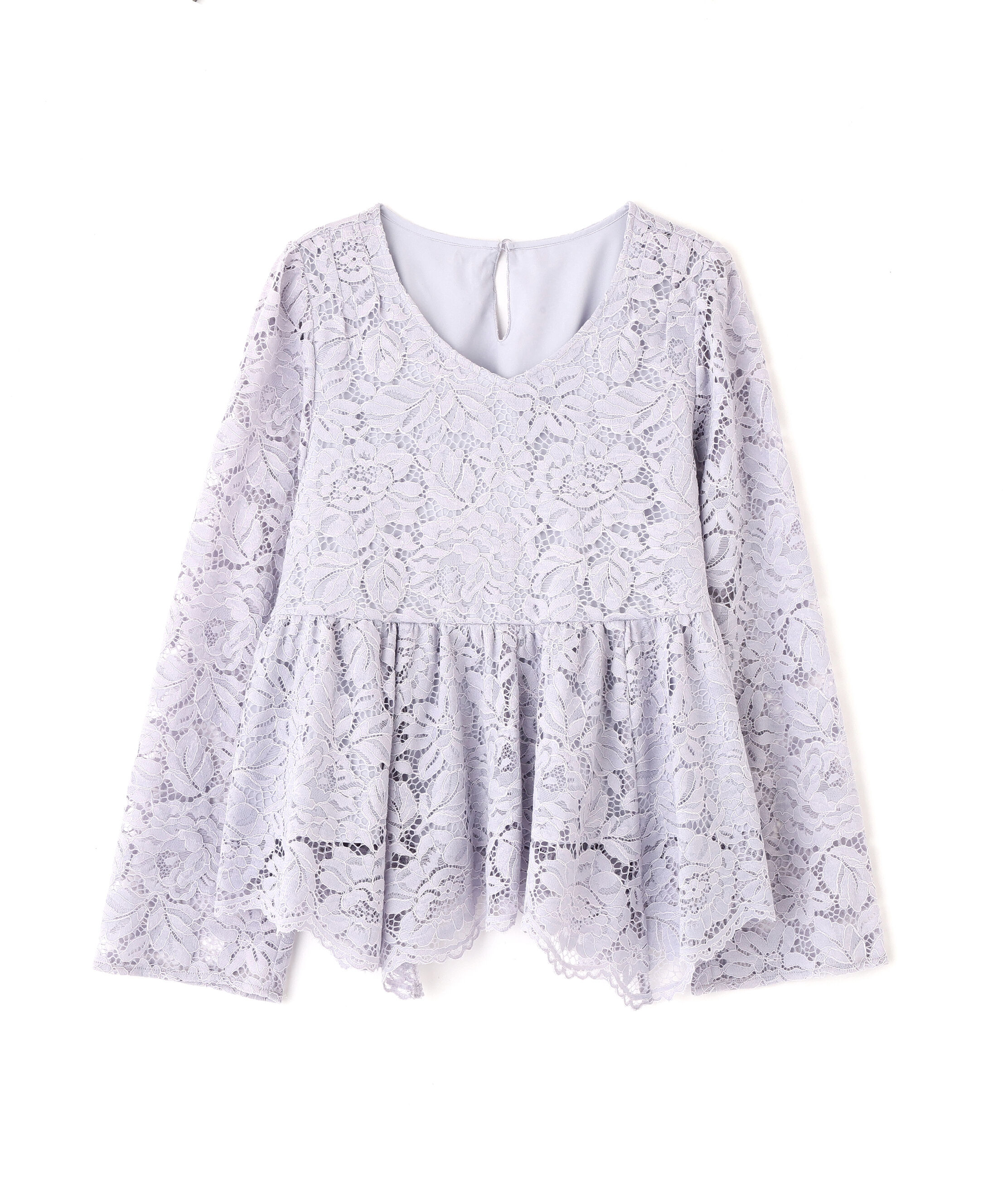 PROPORTION BODY DRESSING「レースペプラムブラウス　26SS」|シャツ・ブラウス|