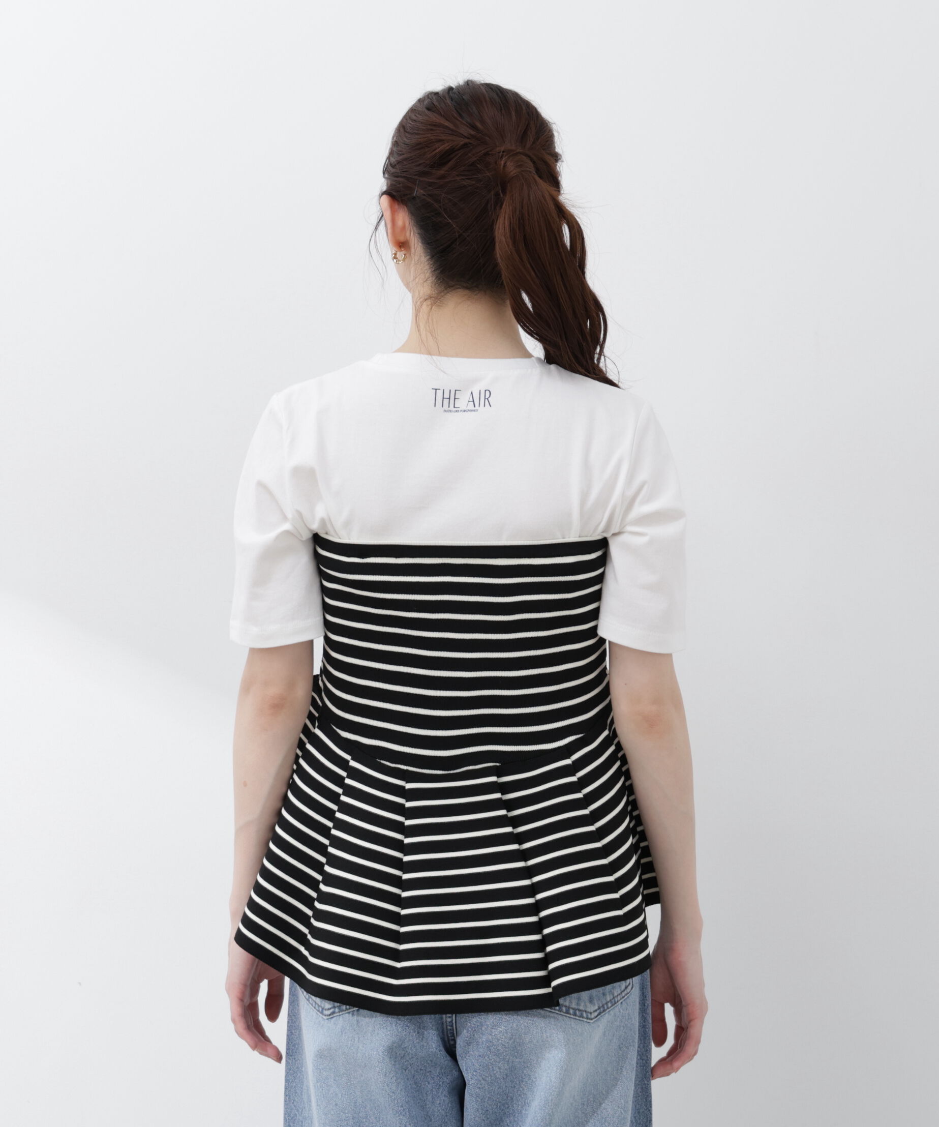 PROPORTION BODY DRESSING「〈a/mie〉ペプラムニットビスチェ 26SS」|カーディガン|