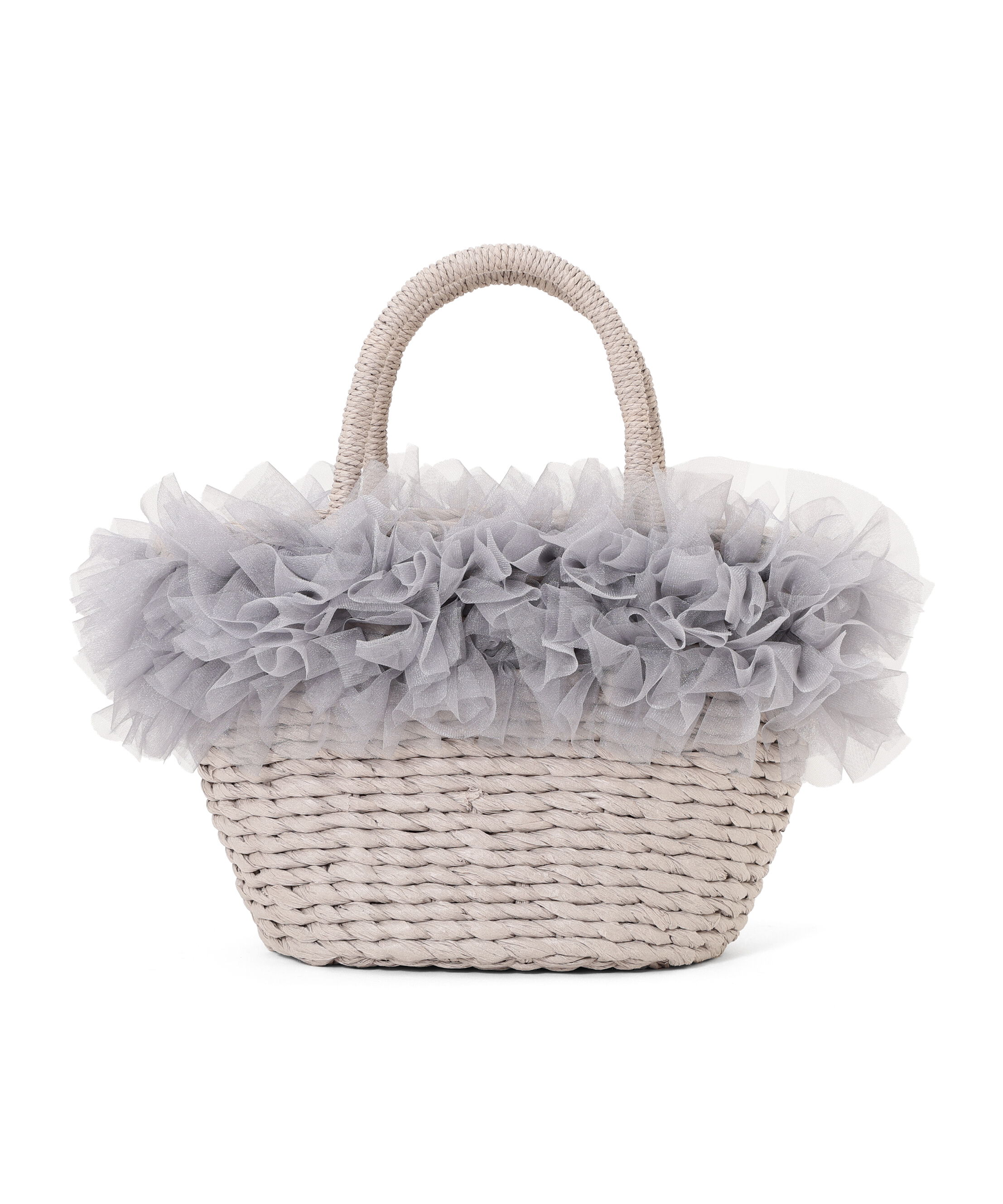 PROPORTION BODY DRESSING「チュールフリルかごバッグ」|その他|グレー