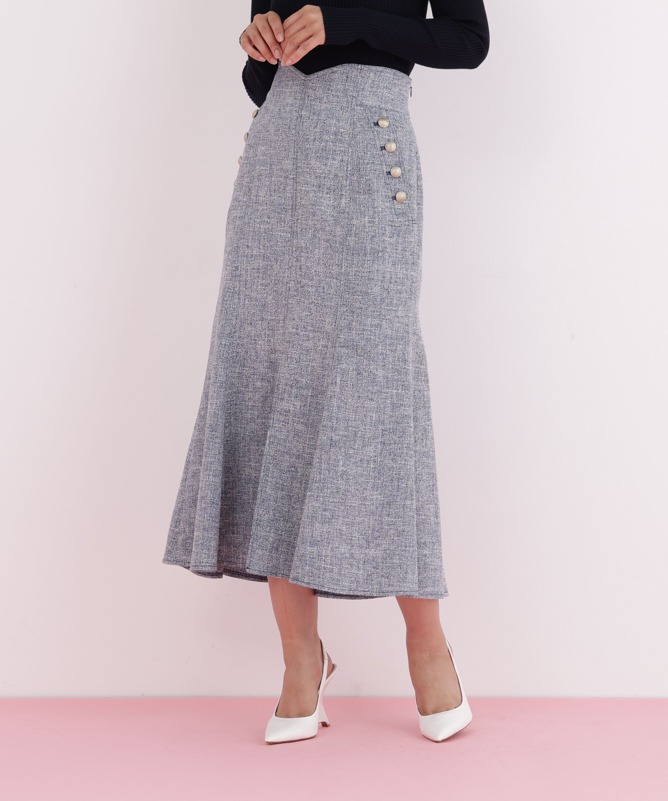  「ミックスブッチャーマーメイドスカート」|スカート|