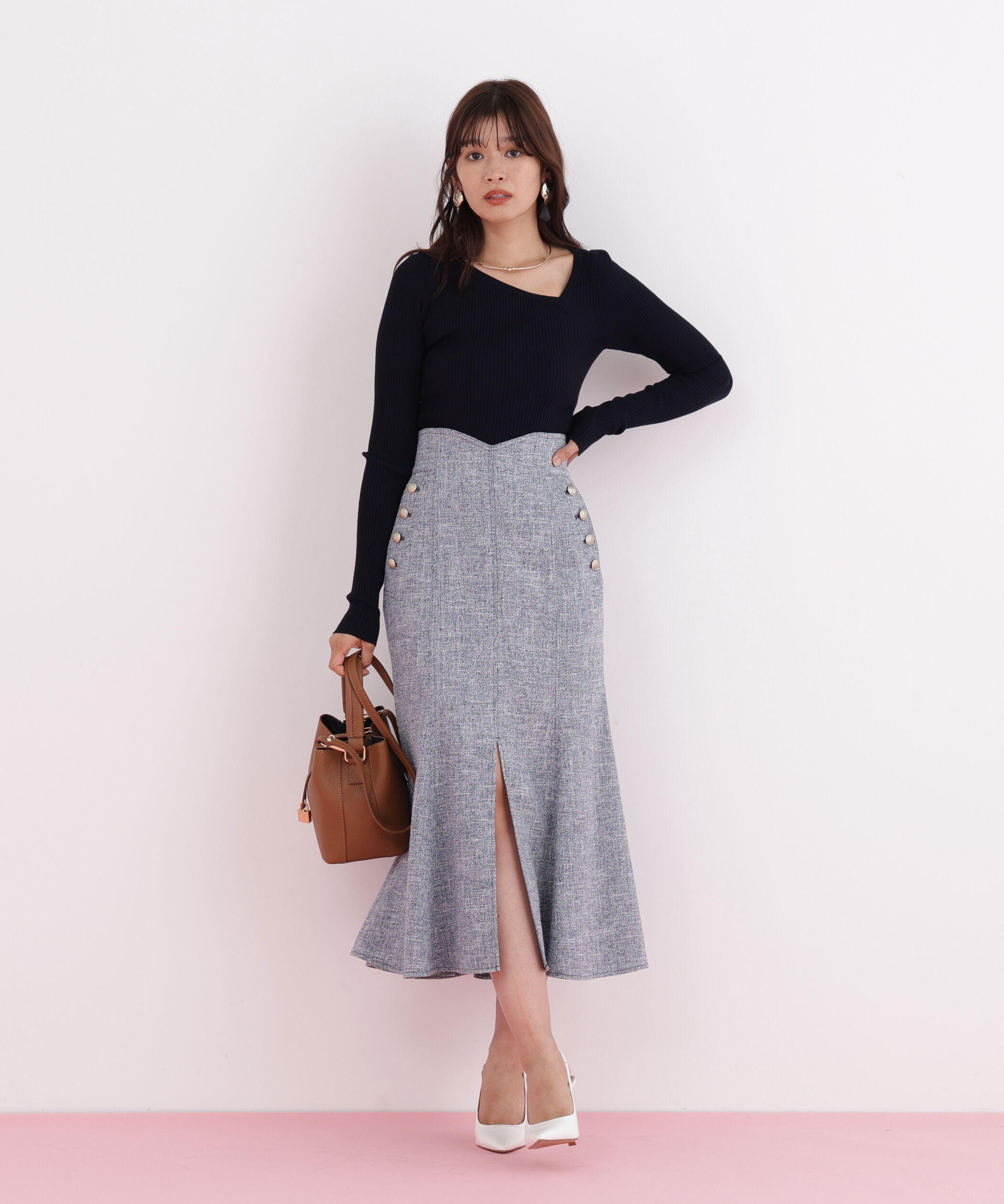  「ミックスブッチャーマーメイドスカート」|スカート|