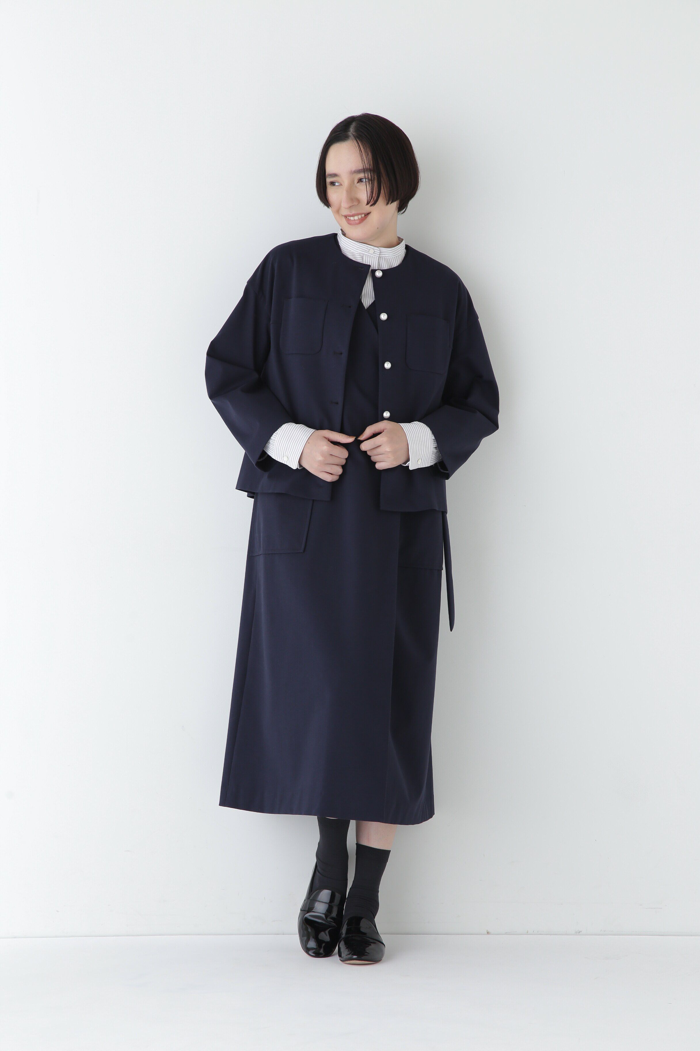  「◆ストレッチポンチラップワンピース」|ワンピース|