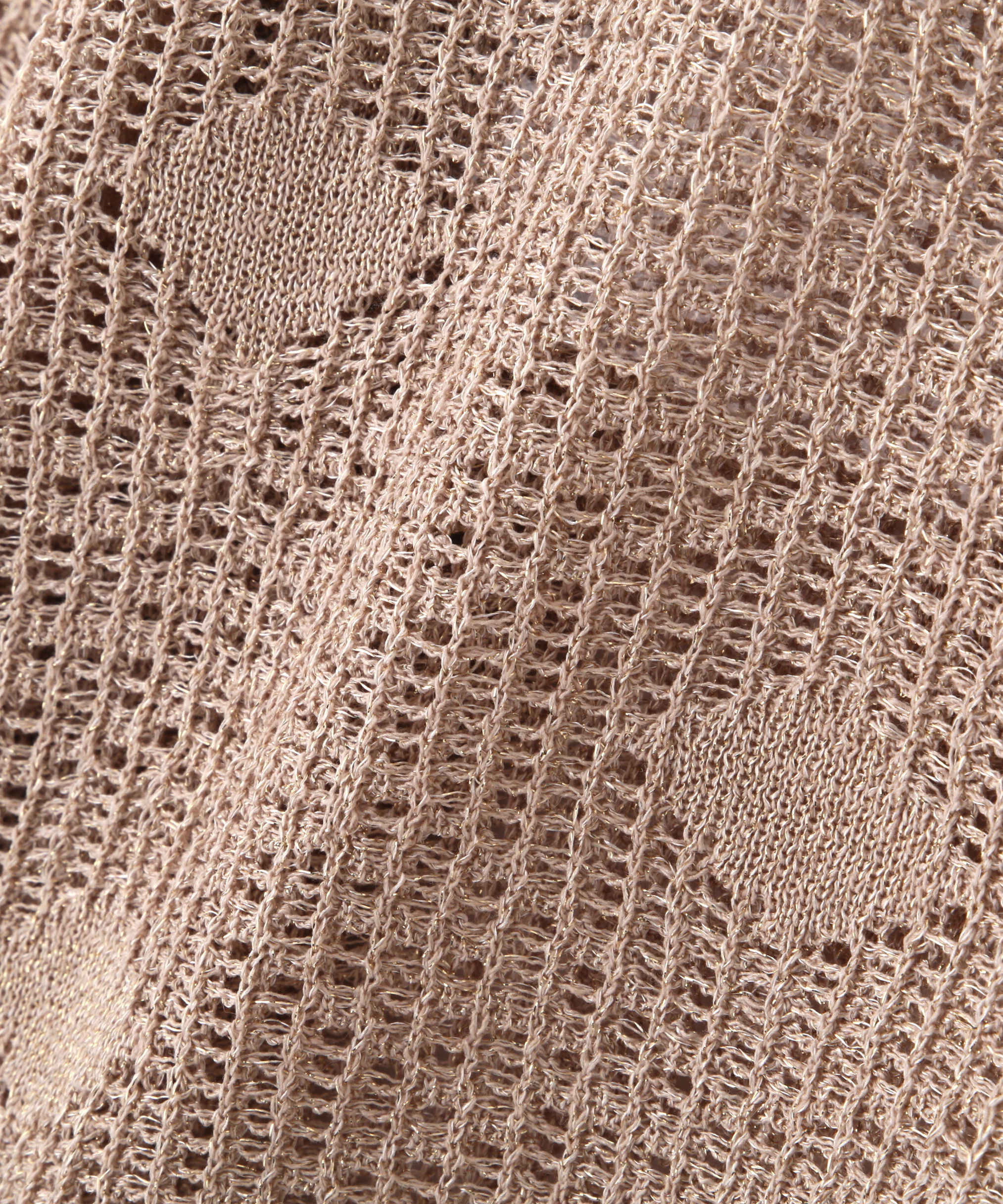  「◆【ウォッシャブル】ラメメッシュオープンカラーカーディガン」|ニット・セーター|