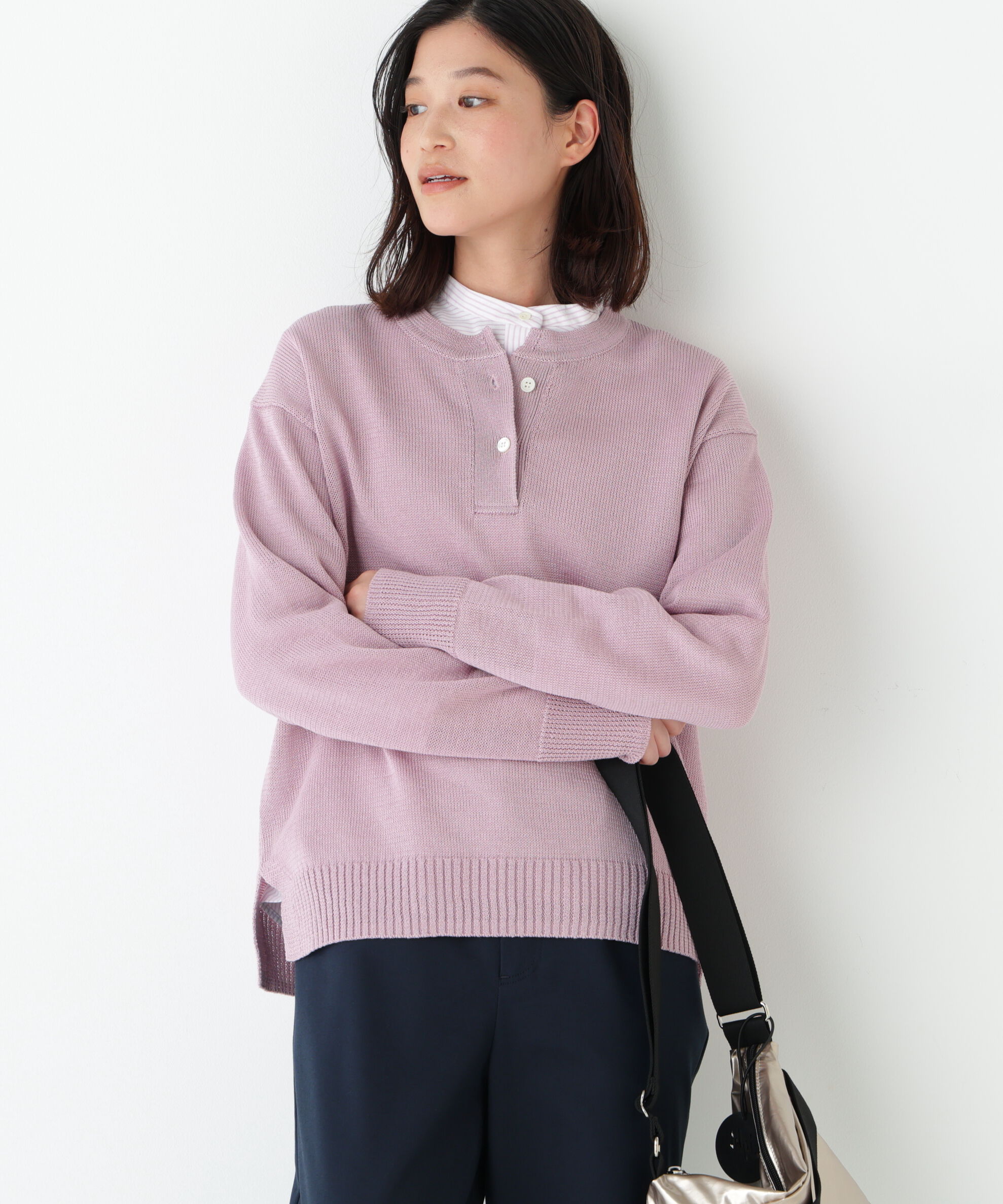  「◆≪ウォッシャブル≫ミドルゲージギマスキッパープルオーバー」|ニット・セーター|