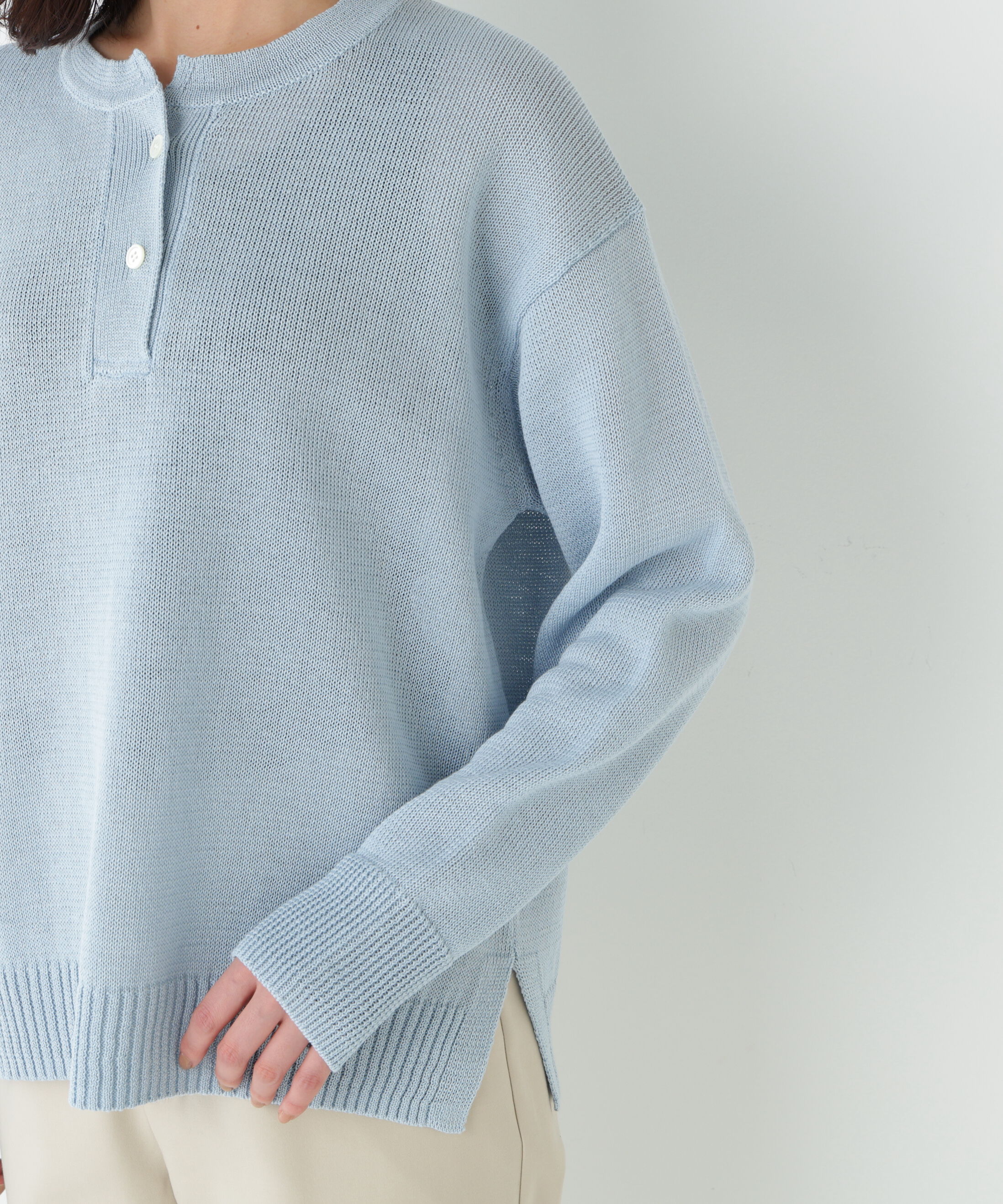  「◆≪ウォッシャブル≫ミドルゲージギマスキッパープルオーバー」|ニット・セーター|