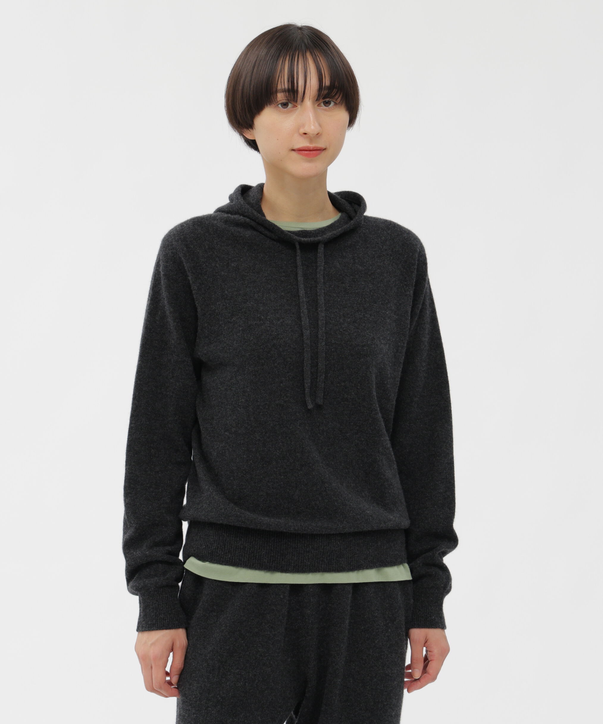 MARGARET HOWELL HOUSEHOLDGOODS「PURE CASHMERE KNITWEAR」|ニット・セーター|CHARCOAL3