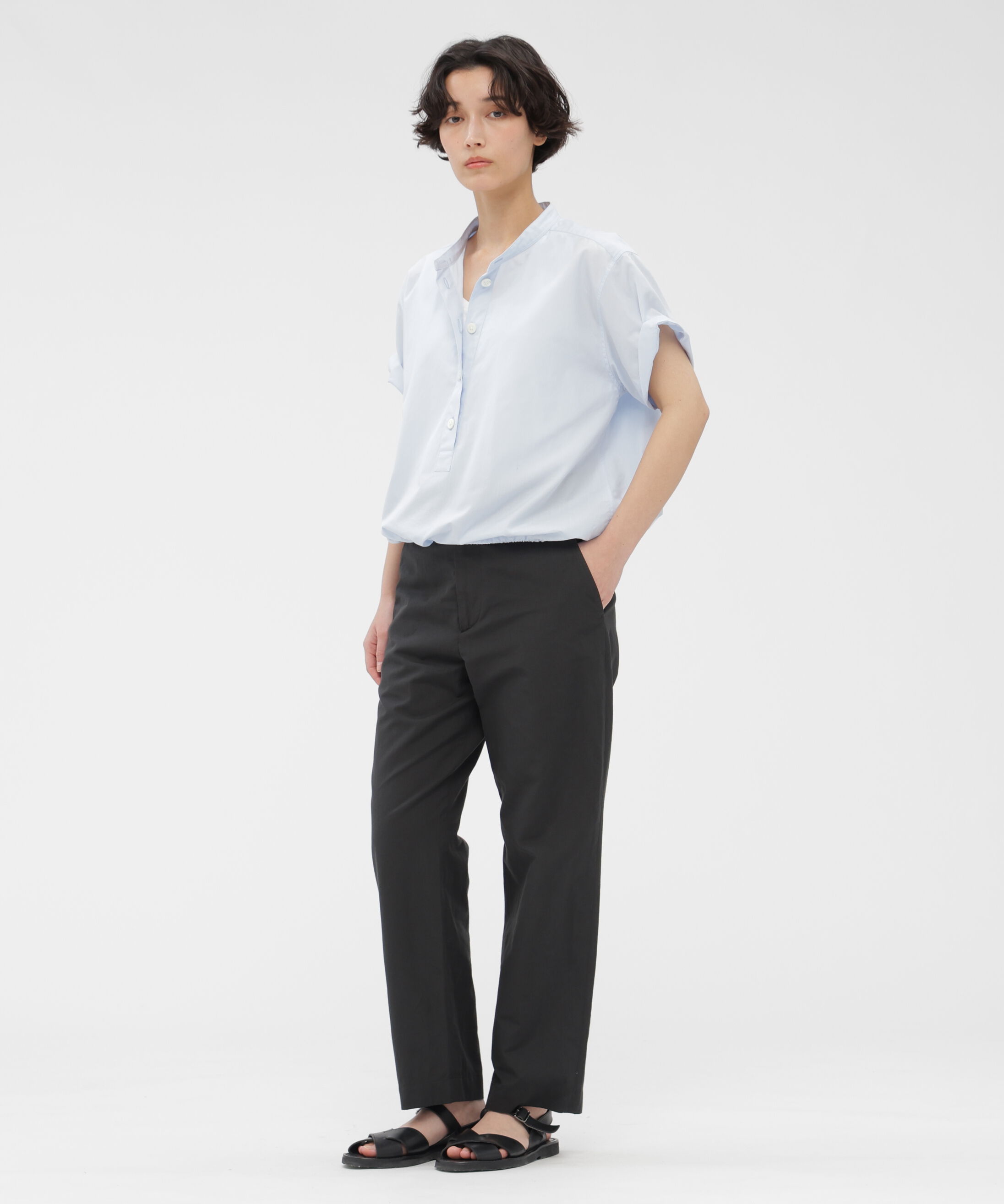  「YARN DYED COTTON POPLIN SHIRT」|シャツ・ブラウス|