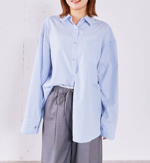 archives「ストライプミドルシャツ」|シャツ・ブラウス|