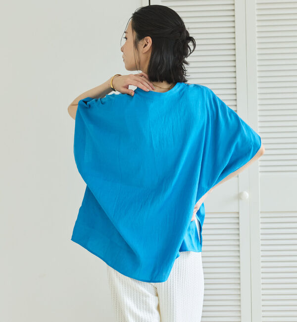 Doux archives「ウォッシャブルリネンライクスキッパープルオーバー／」|シャツ・ブラウス|