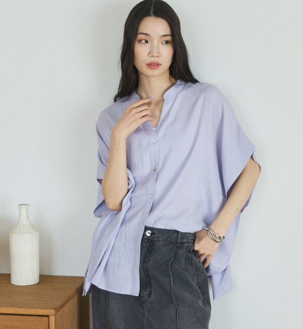 Doux archives「ウォッシャブルリネンライクスキッパープルオーバー／」|シャツ・ブラウス|