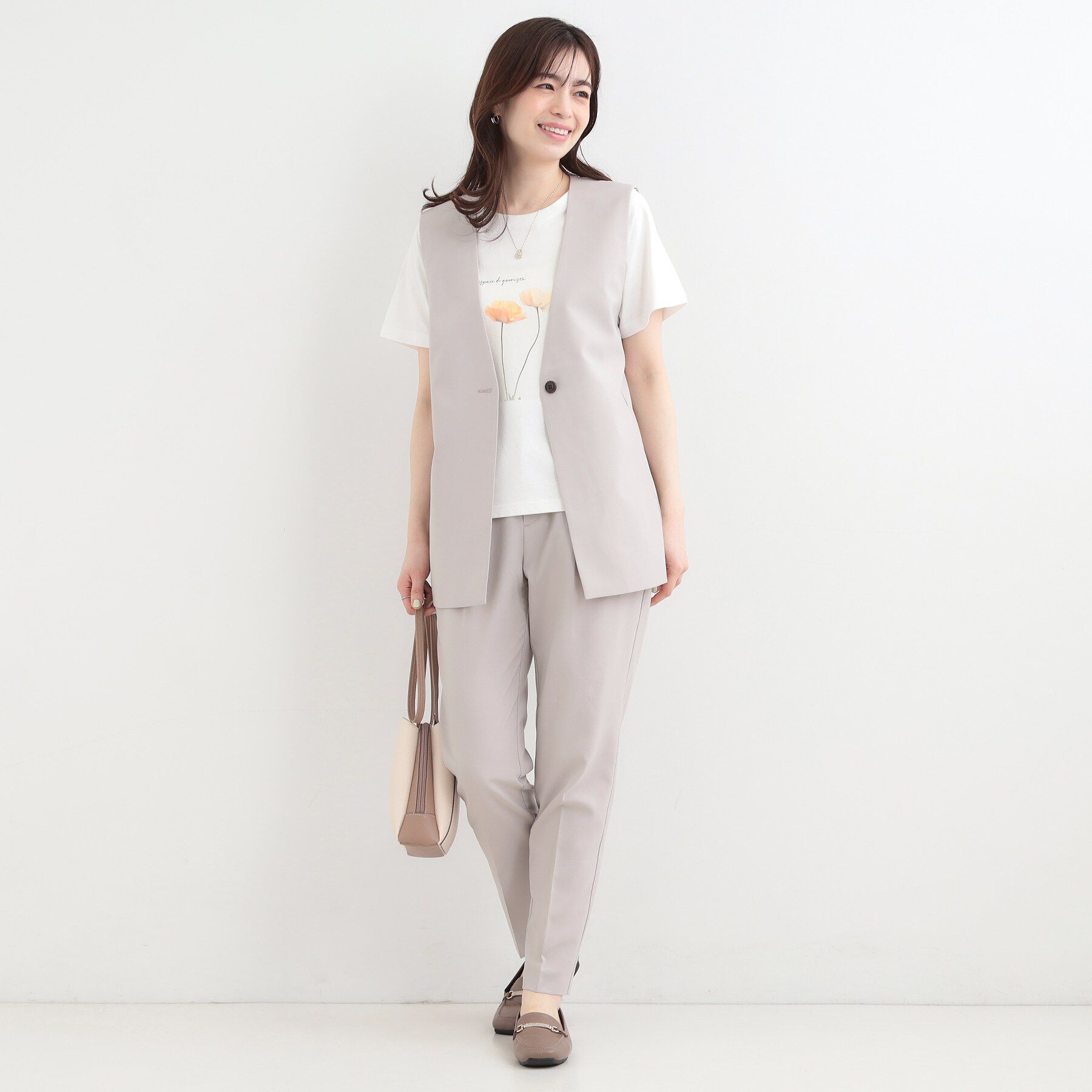 SHOO･LA･RUE「【S-LL/プチプラ/柄が選べる】上品プリントTシャツ」|Tシャツ・カットソー|