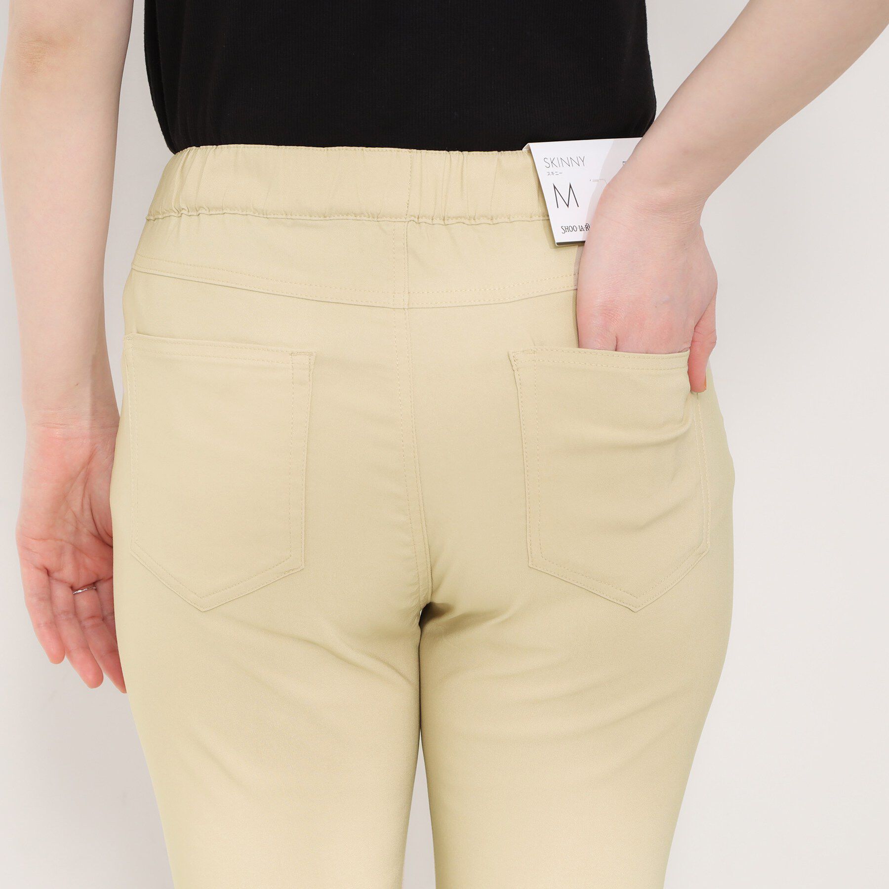 SHOO･LA･RUE「【ひんやり/洗濯機可/S-LL】楽なのに見た目きれい　スキニーパンツ」|その他|