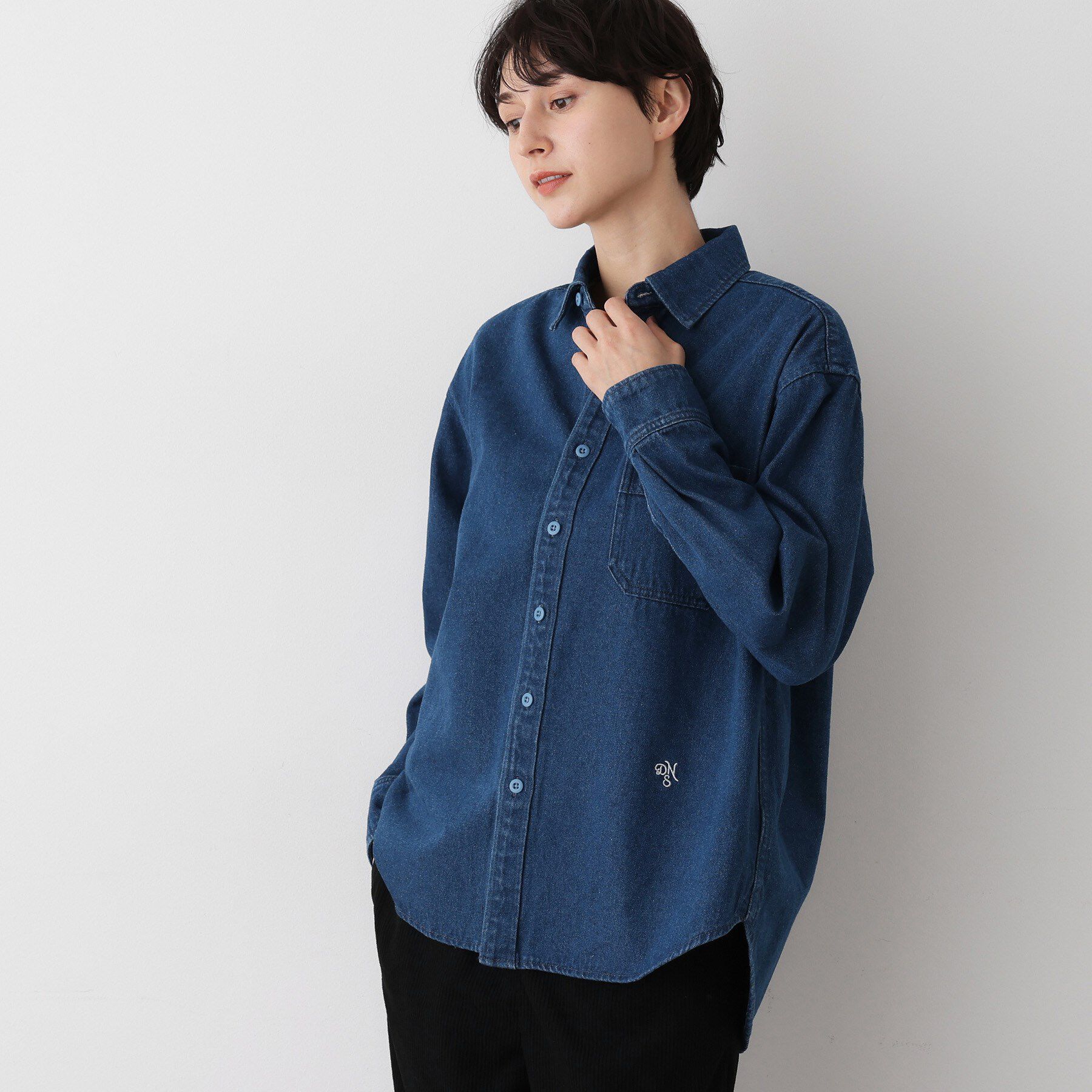 Dessin「【ユニセックス/洗える】10OZコットンデニムシャツ」|シャツ・ブラウス|