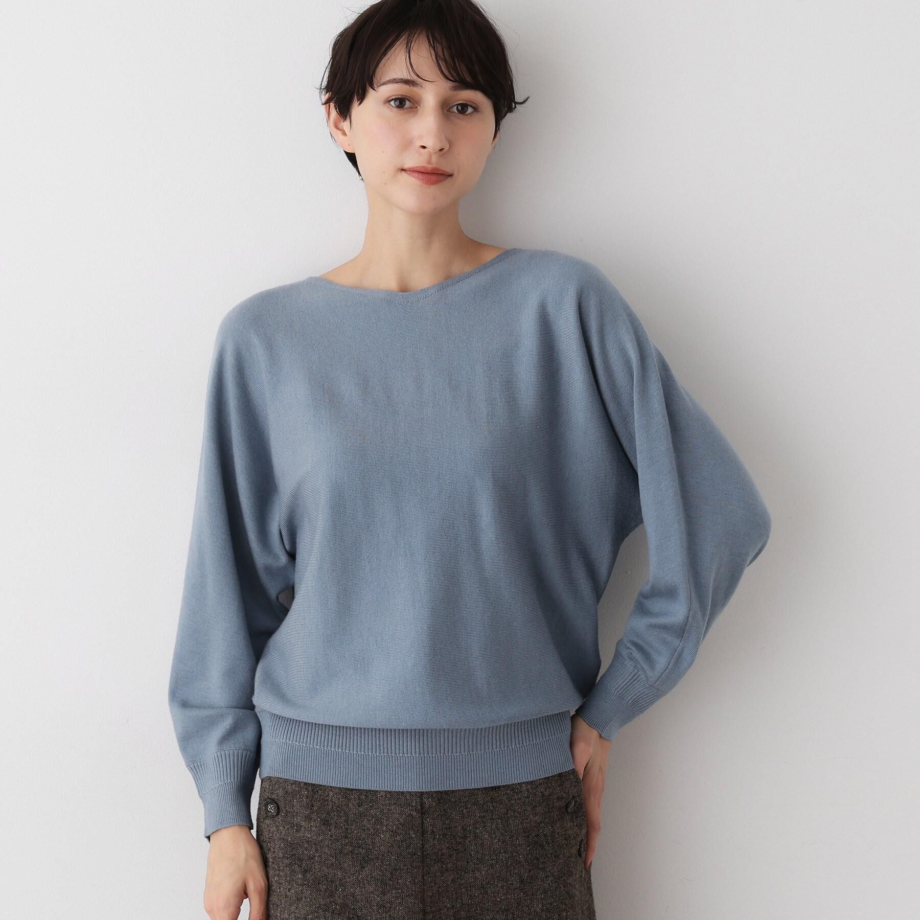 Dessin「【洗える】ウールブレンド後ろボタンニット」|ニット・セーター|