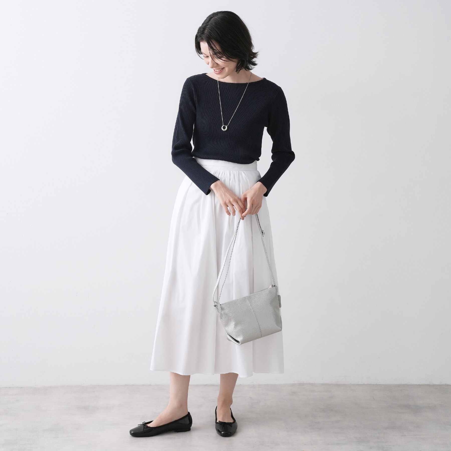 Dessin「【洗える】タックギャザーフレアスカート」|スカート|