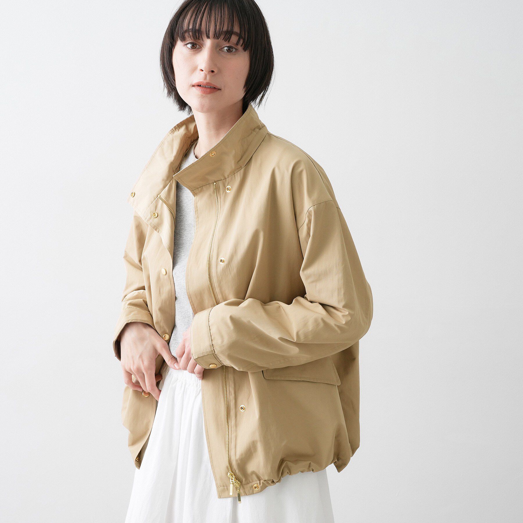 Dessin「【撥水/2WAY】フーディーブルゾン」|ブルゾン・スタジャン|