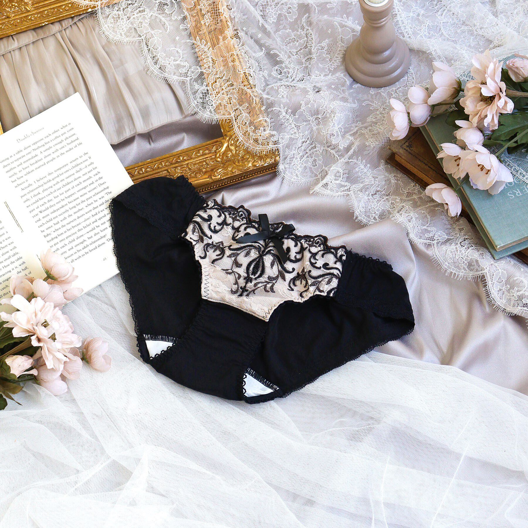 Risa Magli「ジュア サニタリーショーツ」|インナー|ブラック(019)