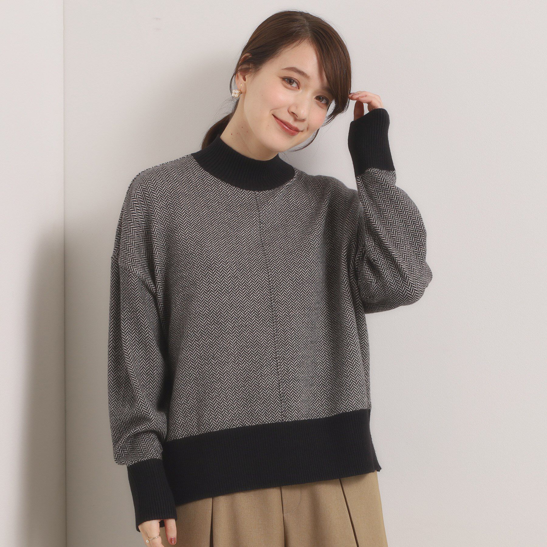 ITS&rsquo;DEMO「【手洗い可】ダブルジャカード編みニット」|ニット・セーター|