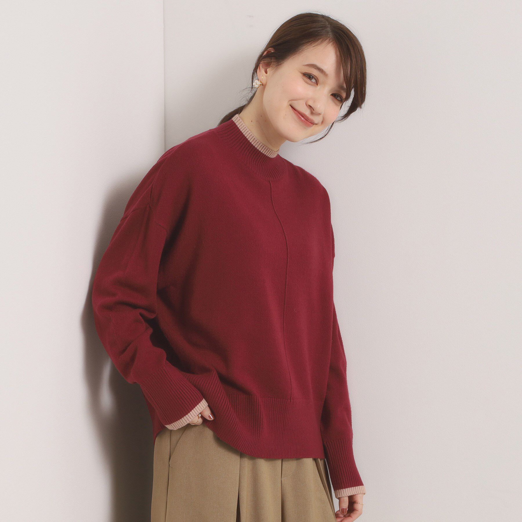 ITS&rsquo;DEMO「【手洗い可】ダブルジャカード編みニット」|ニット・セーター|