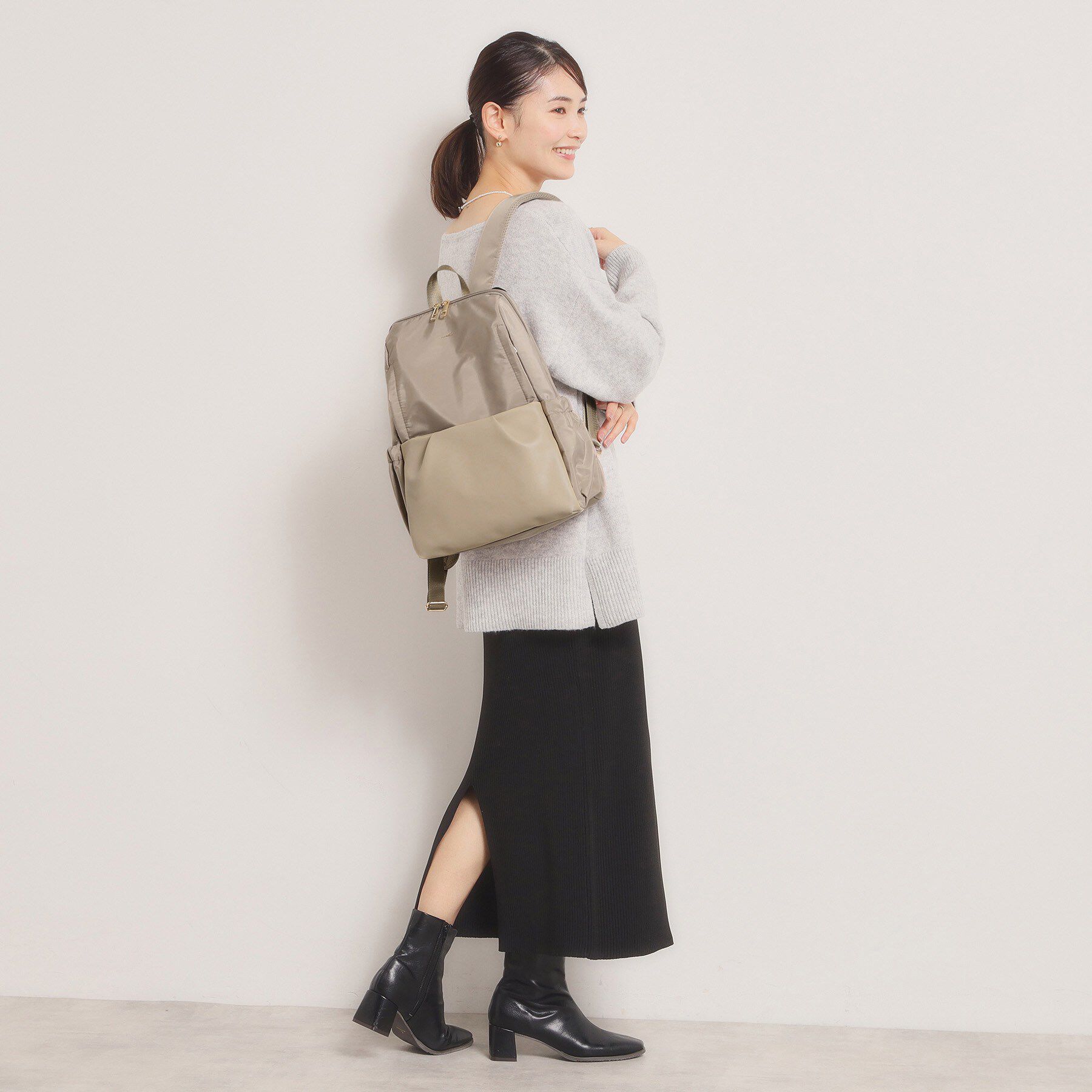 ITS&rsquo;DEMO「【収納アドバイザー監修】バルーンリュック」|リュック|