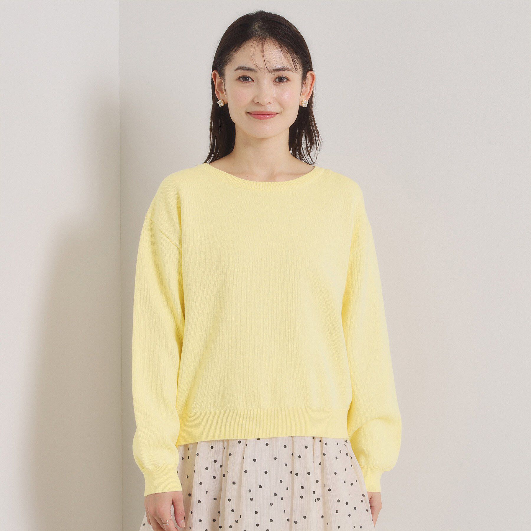 ITS&rsquo;DEMO「【洗濯機OK】スウェットライクニット」|ニット・セーター|