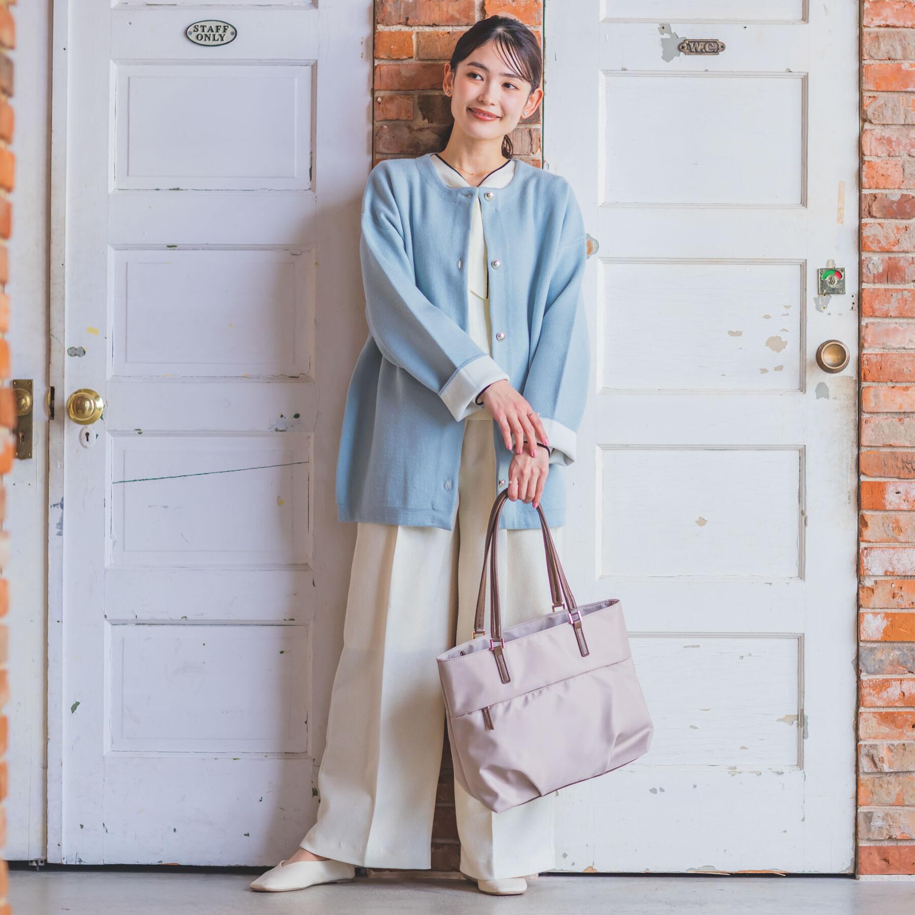 ITS&rsquo;DEMO「【手洗い可】Wフェイスニットコーディガン」|カーディガン|