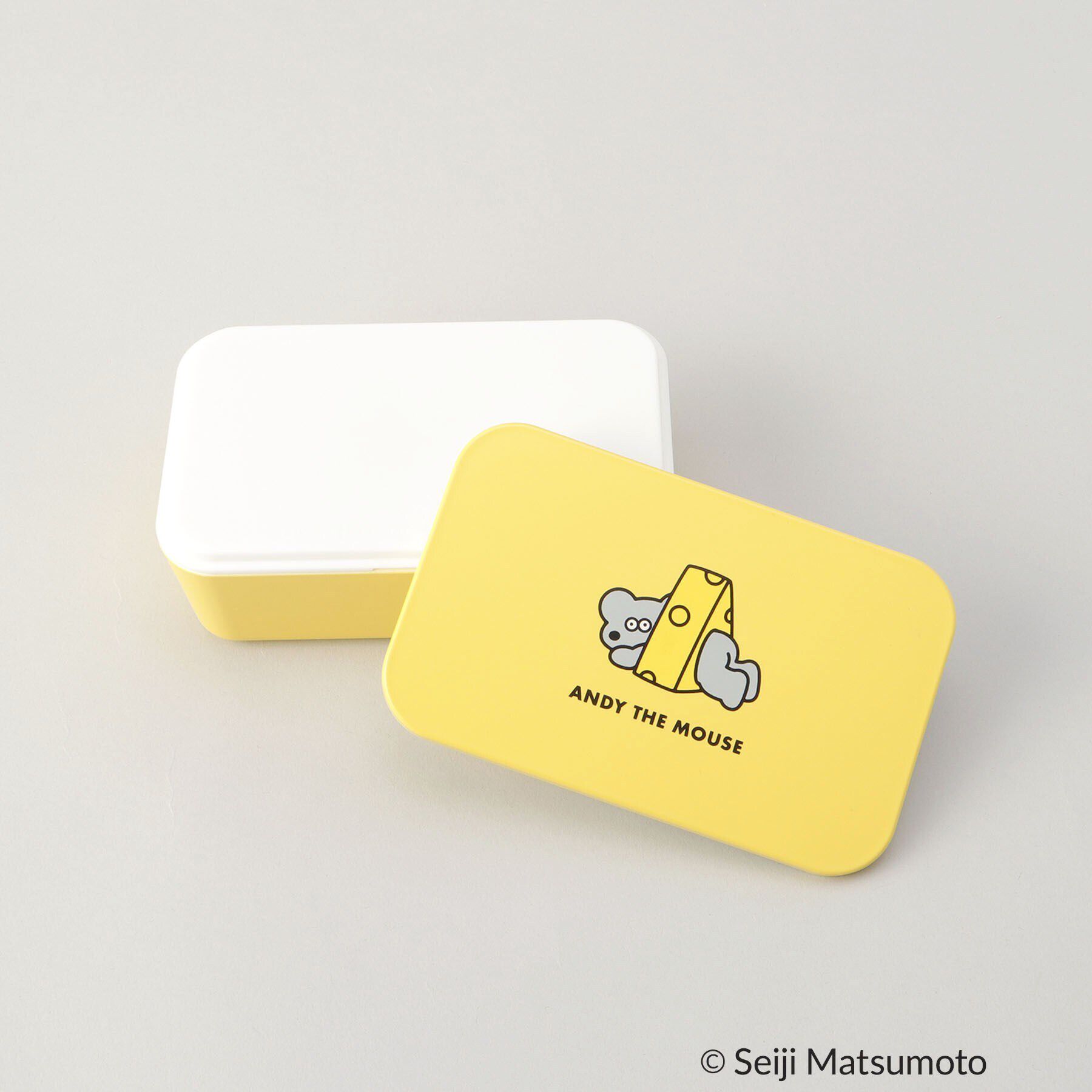 212 KITCHEN STORE「スクエアランチボックス 600ml YE ＜ANDY THE MOUSE＞」|食器・キッチングッズ|