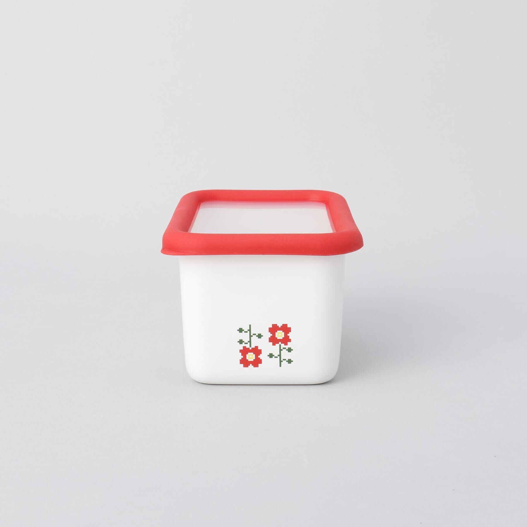 212 KITCHEN STORE「ミーサ深型角容器Ｓ RD ＜富士ホーロー ＞」|食器・キッチングッズ|