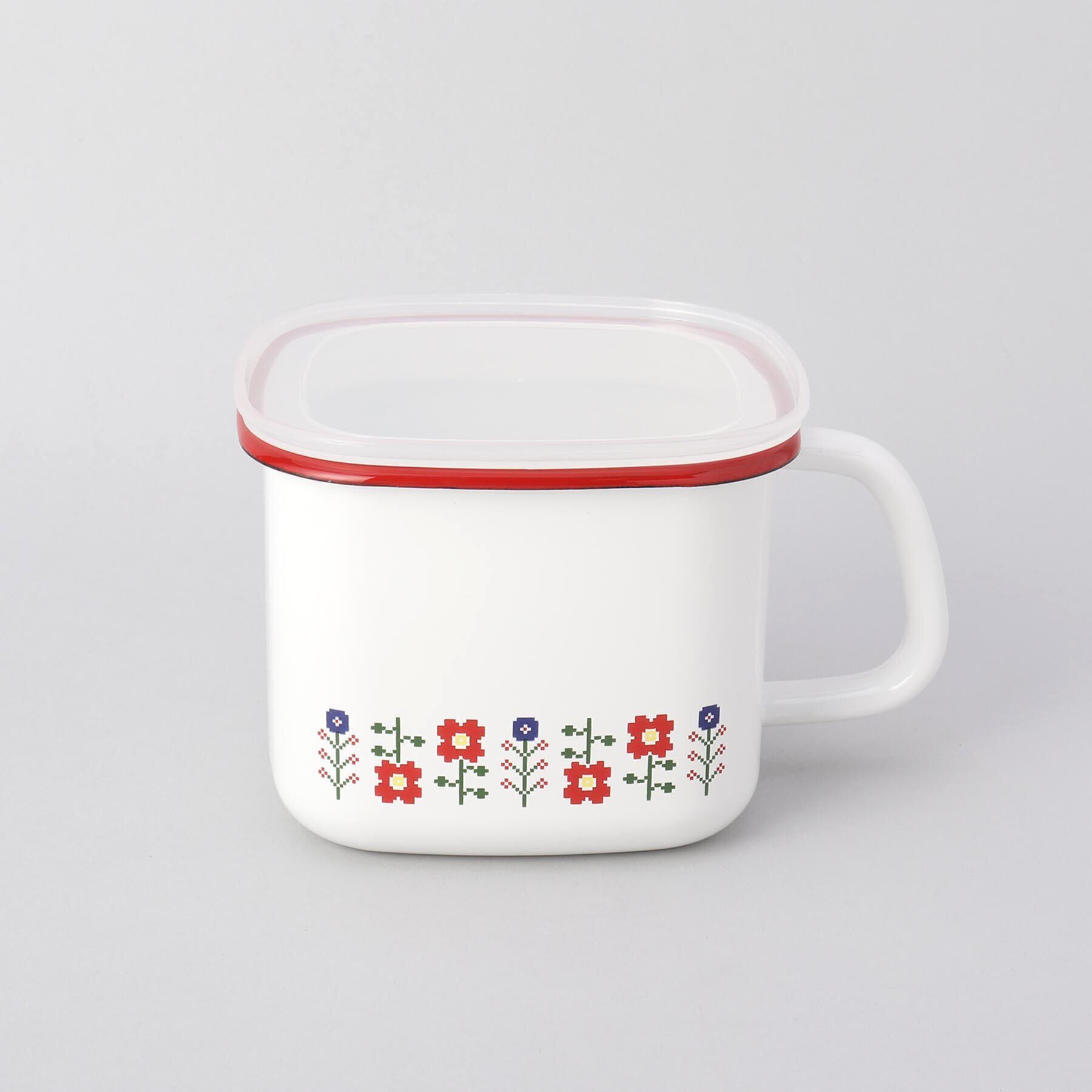 212 KITCHEN STORE「ミーサ角型みそポット RD ＜富士ホーロー ＞」|食器・キッチングッズ|