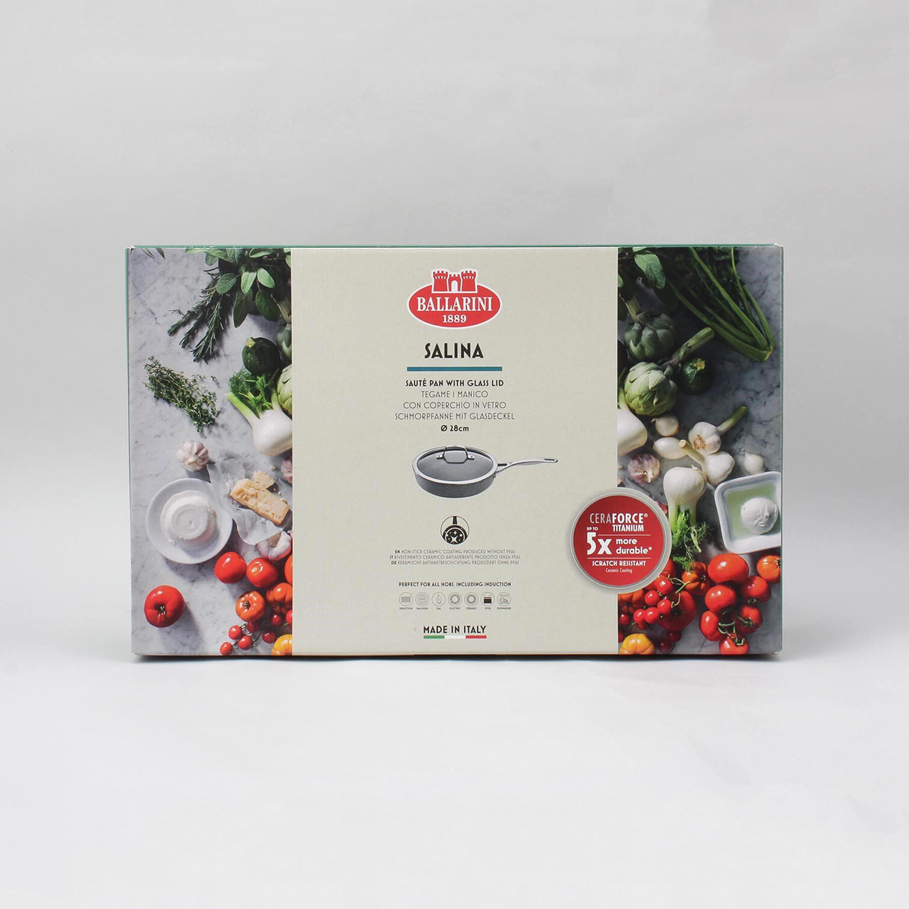 212 KITCHEN STORE「サリーナ セラミックフライパン深型ガラス蓋付き 28センチ ＜BALLARINI バッラリーニ＞」|食器・キッチングッズ|