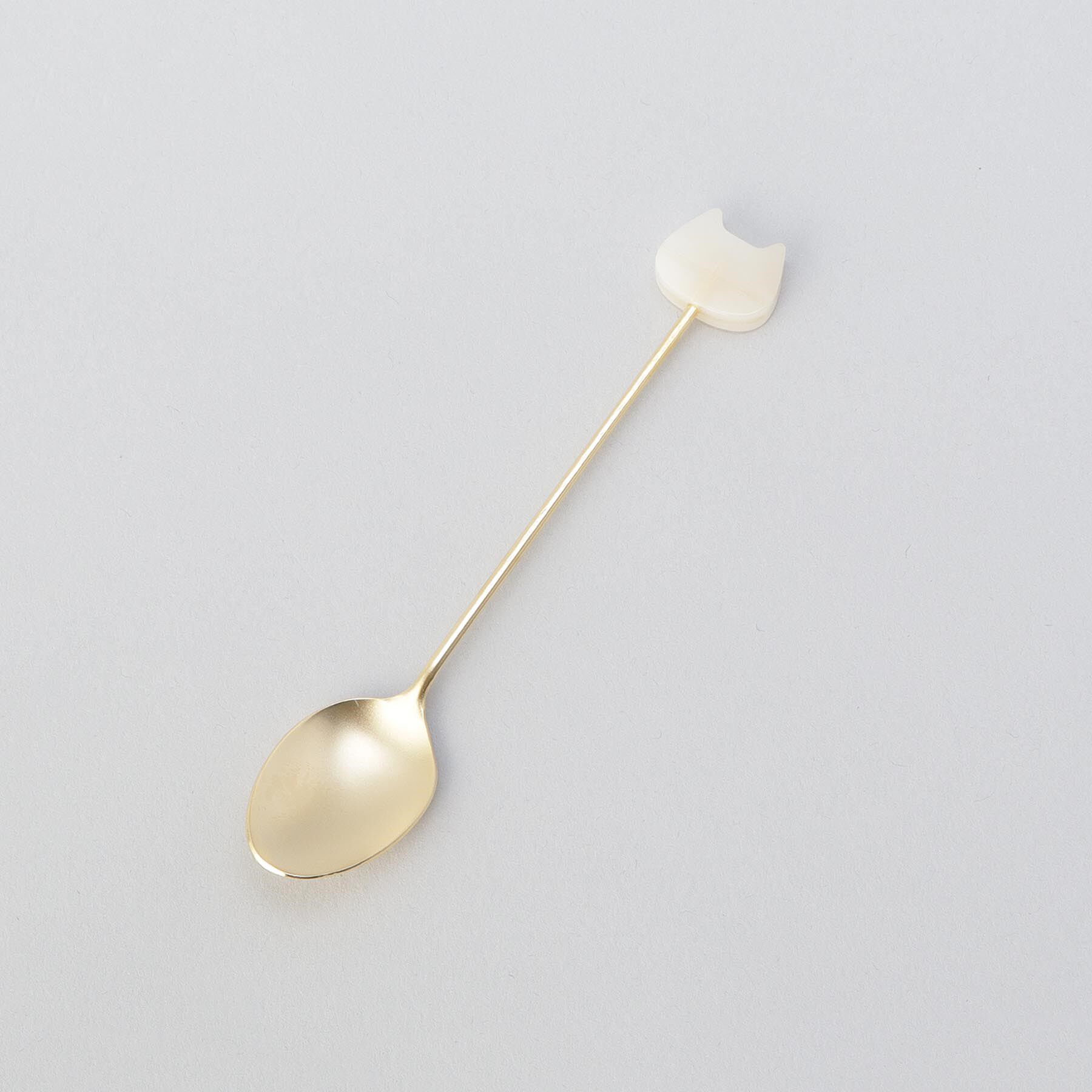 212 KITCHEN STORE「アクリルブロックネコマーブルスプーンシロ」|食器・キッチングッズ|