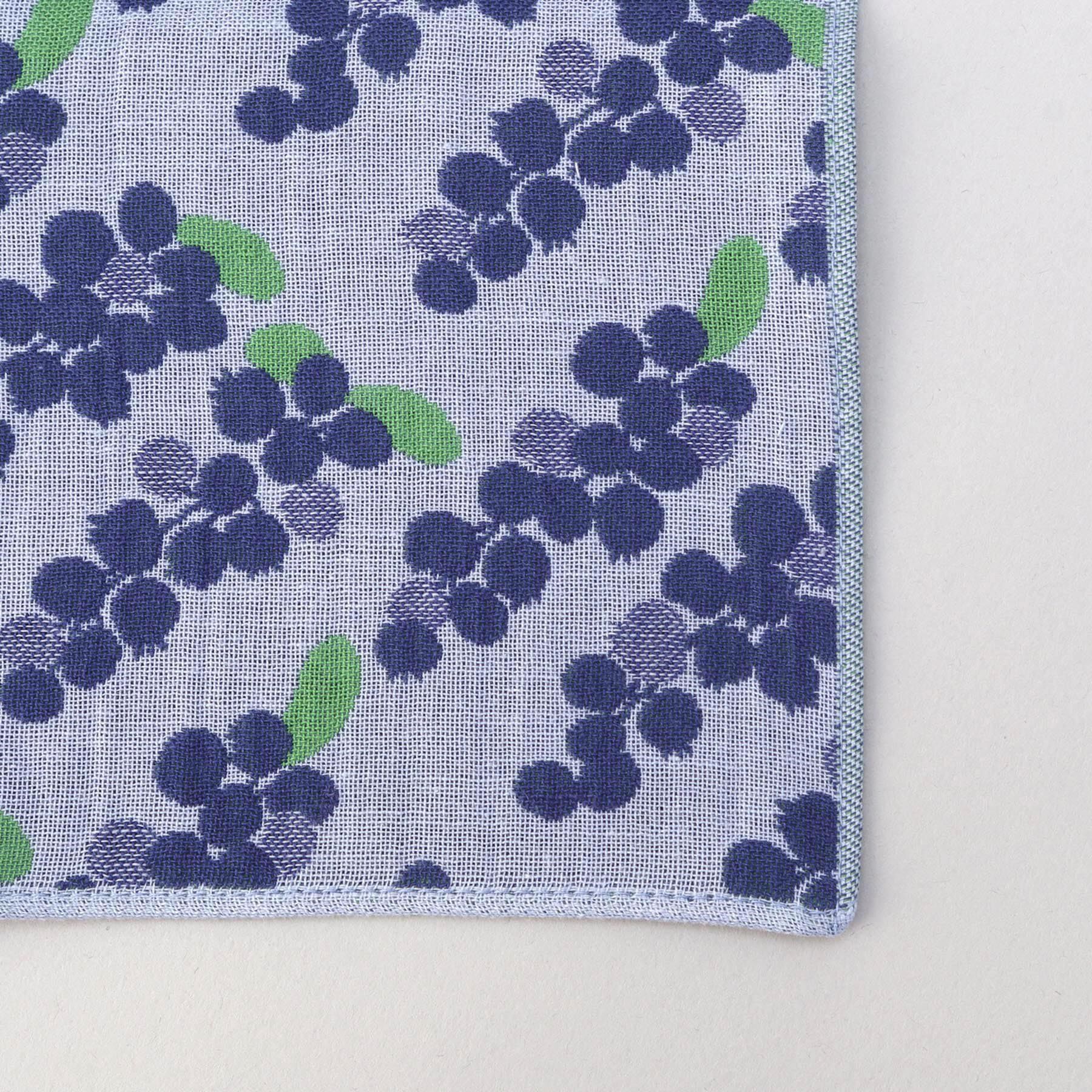 212 KITCHEN STORE「3重ガーゼはんかち ブルーベリー」|ハンカチ|