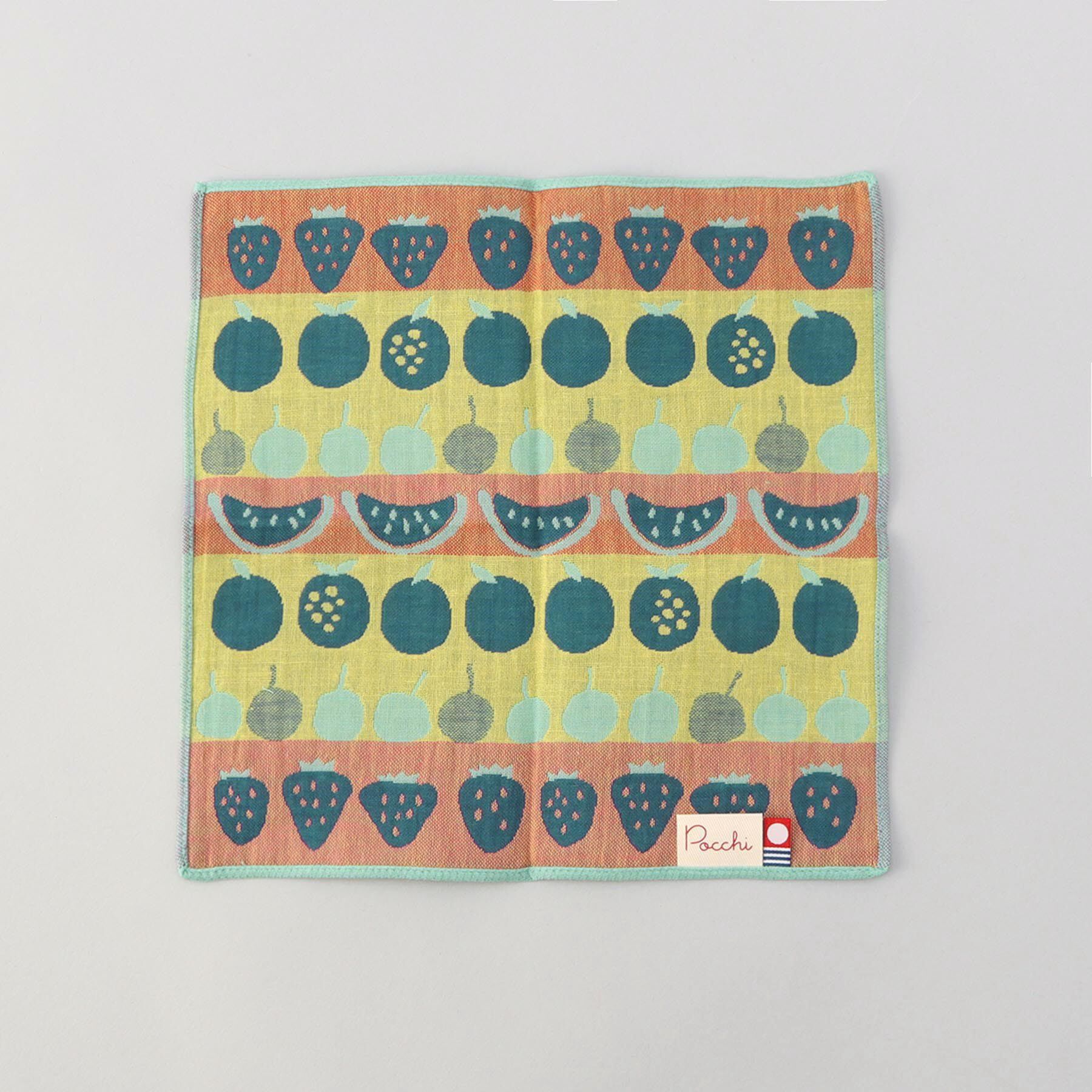 212 KITCHEN STORE「3重ガーゼはんかち フルーツフルーツ」|ハンカチ|