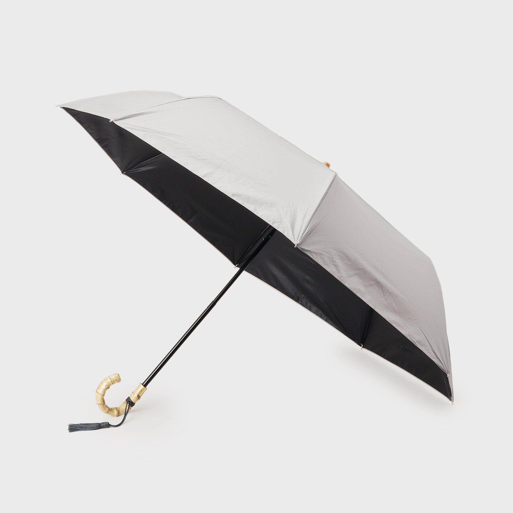 Ober Tashe「【晴雨兼用】8フレームラージ折傘」|傘|グレー(012)