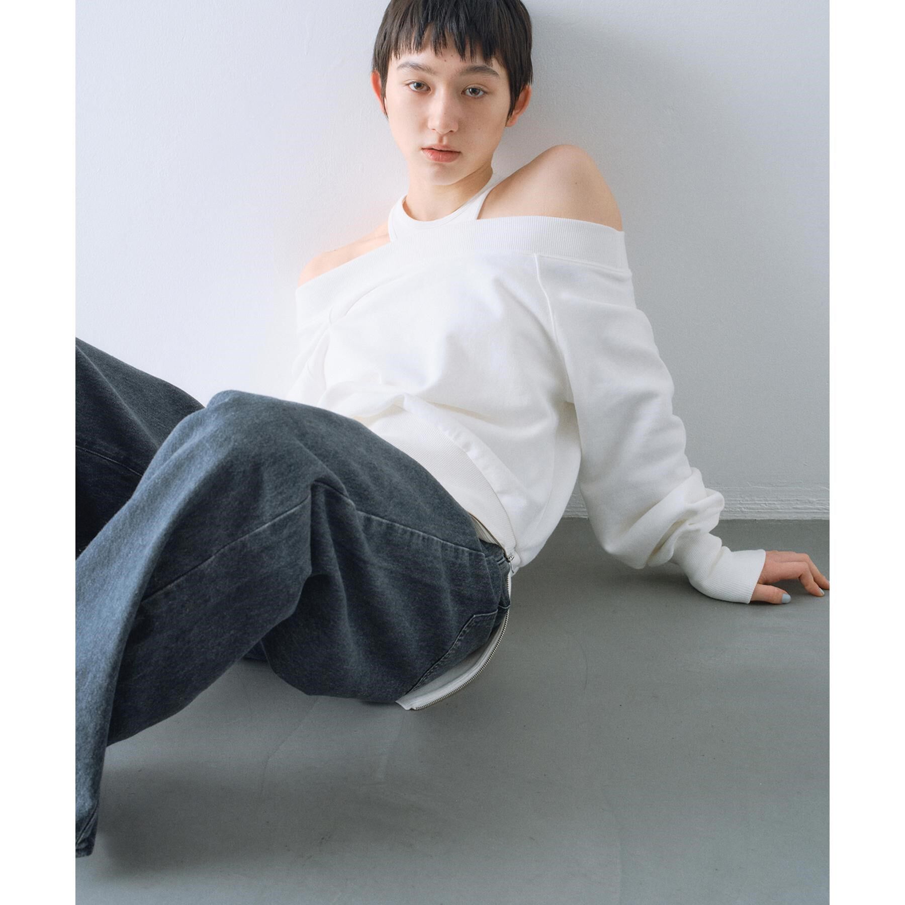 CODE A「off－shoulder sweat」|パーカー|