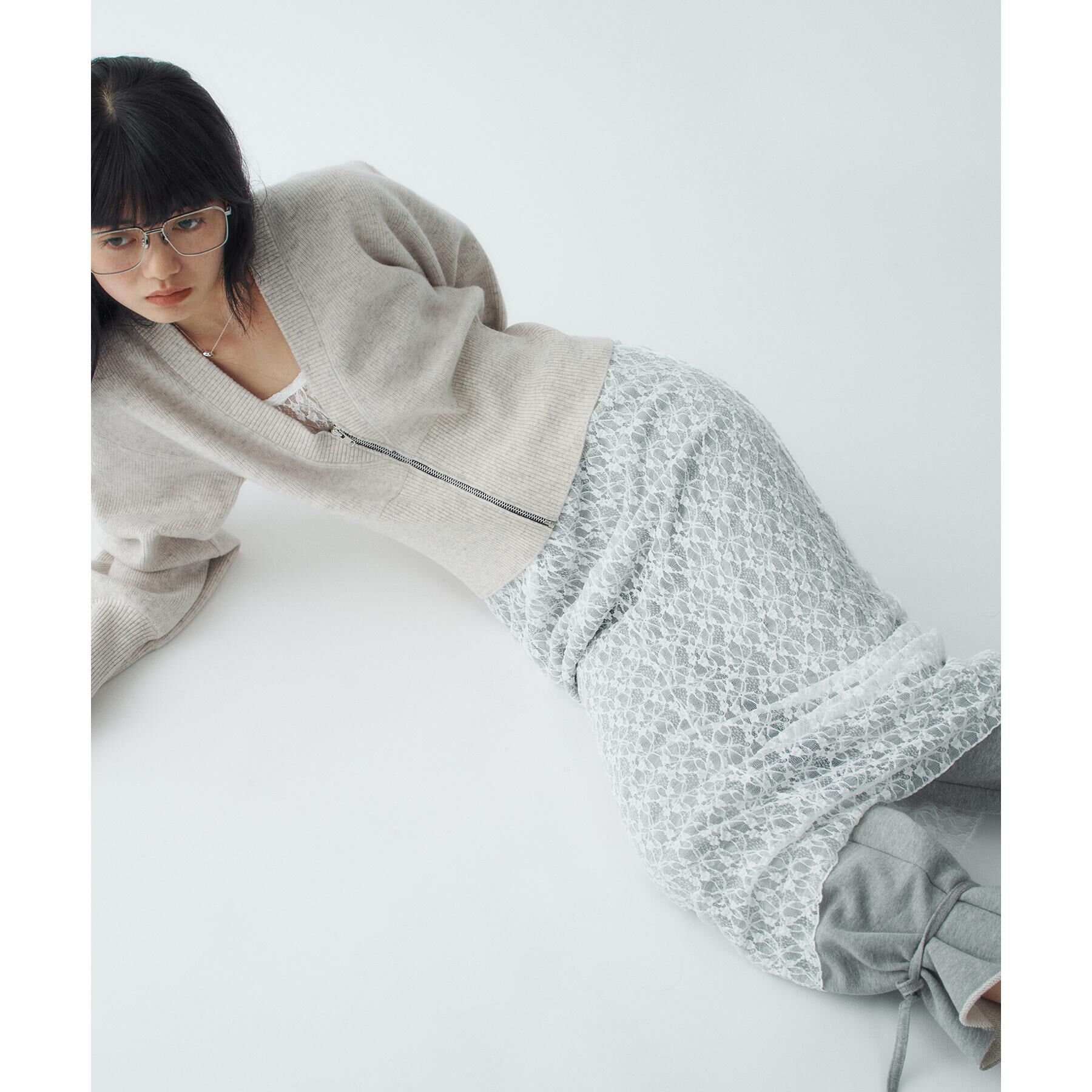 CODE A「stretch lace cami dress」|ワンピース|