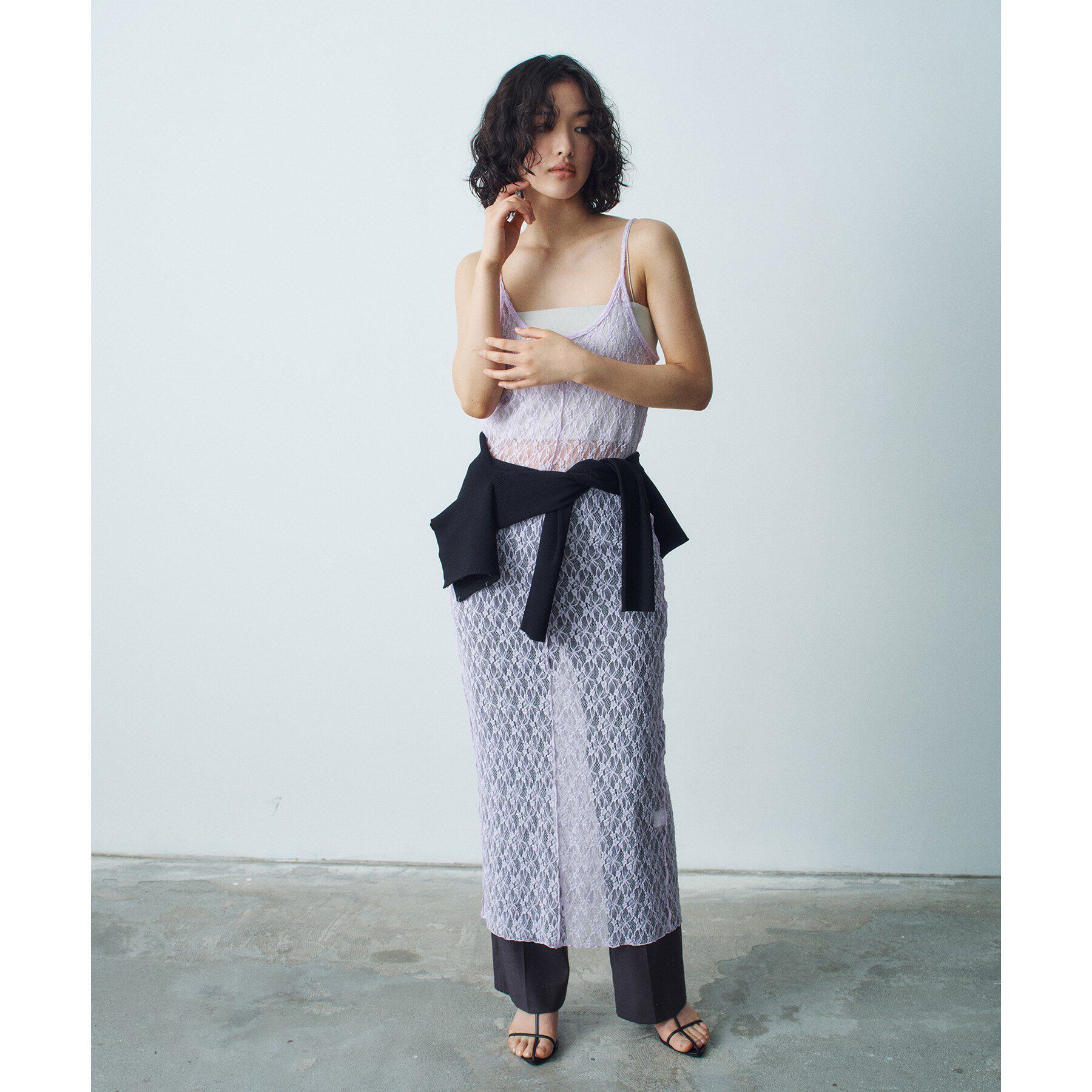 CODE A「stretch lace cami dress」|ワンピース|